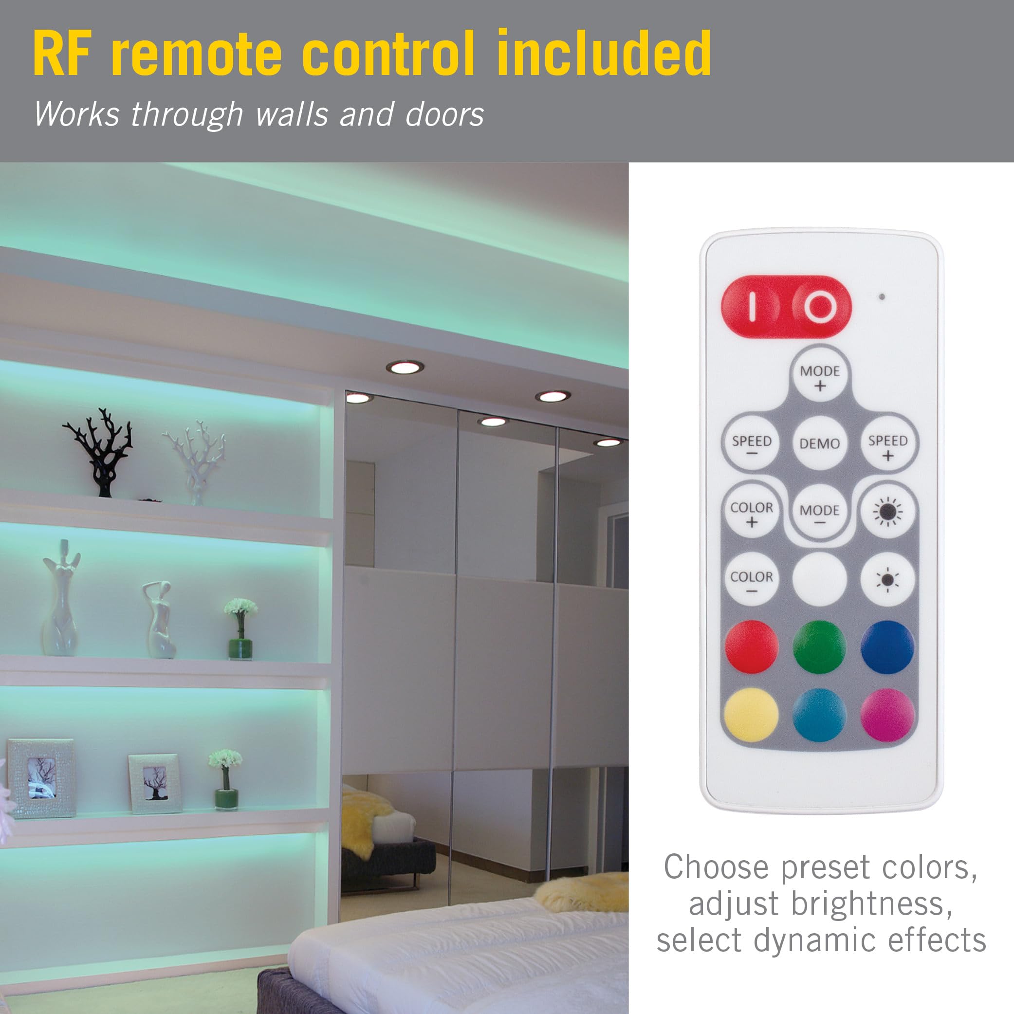 Armacost Lighting 723421 LED Wireless Remote Controller - White | Smart Home Lighting Control for Bedroom, Living Room & Office