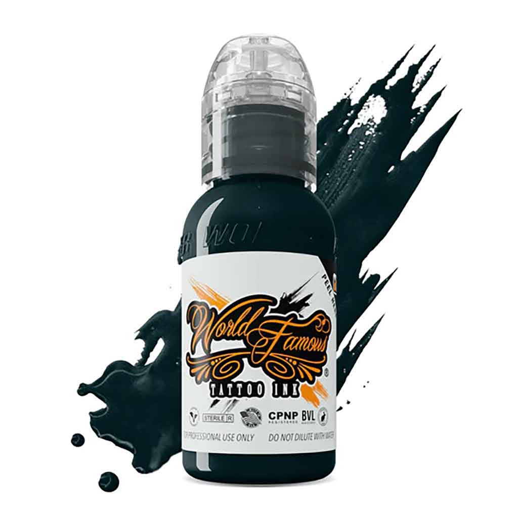 Premium Rainforest World Famous Ink - 1 oz Bottle for Calligraphy, Art & Tattoo Designs | High-Quality Waterproof Ink for Artists & Professionals