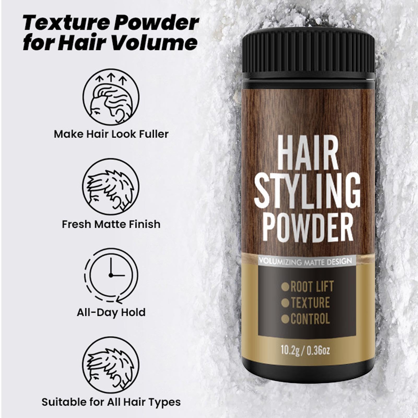 30g Hair Styling Powder - Volumizing & Texturizing Powder for Fine, Thin Hair - Root Lift Powder for Volume & Texture - Perfect for Daily Styling, Updos & Special Occasions