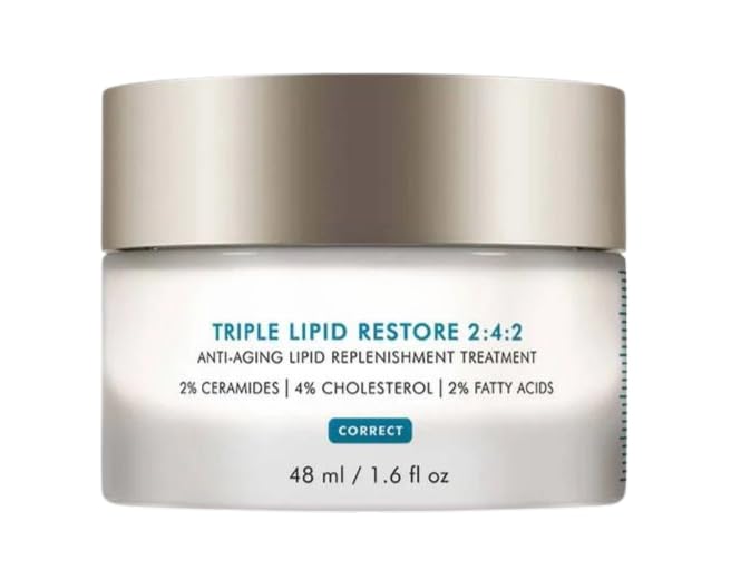 SkinCeuticals Triple Lipid Restore 2:4:2 Anti-Aging Moisturizer Cream - 1.6 oz (48ml) for Dry Skin, Wrinkles & Fine Lines - Perfect for Nighttime Skincare Routine & Mature Skin Care Regimen