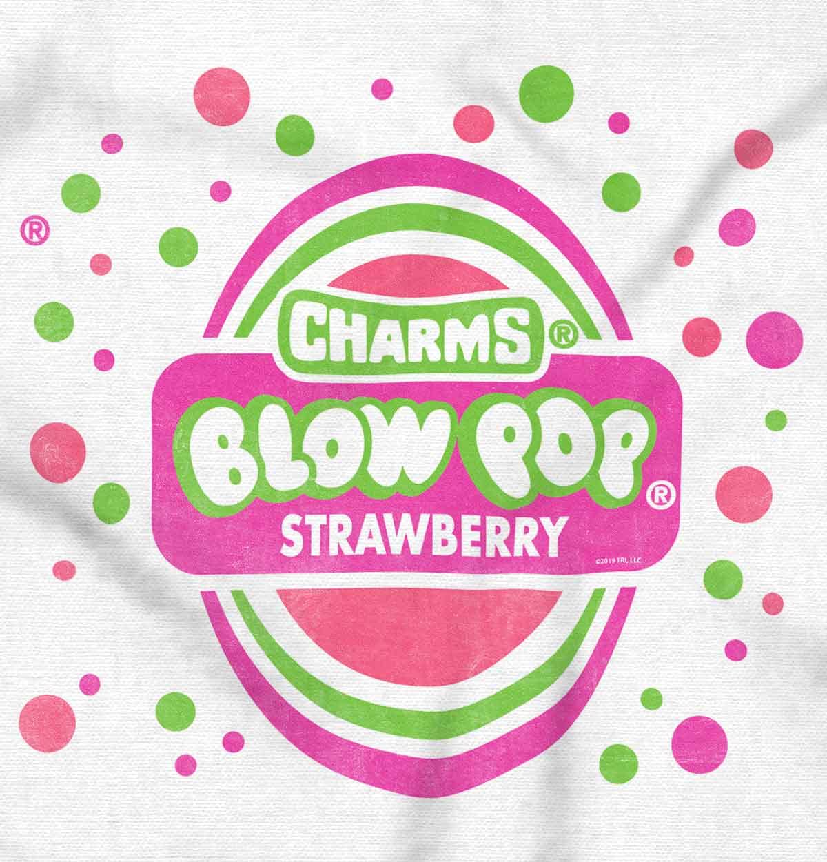 Brisco Brands Strawberry Bubblegum Blow Pop Women's Graphic T-Shirt | Cute Junior Tee for Casual Wear, Parties & Street Style