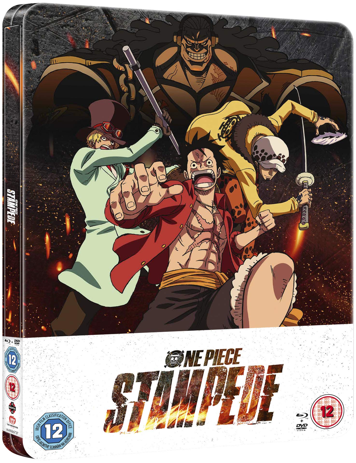 One Piece Stampede Limited Edition DVD Blu-ray Combo Steelbook - Anime Movie for Collectors & Fans | Perfect for Home Entertainment & Gift Giving
