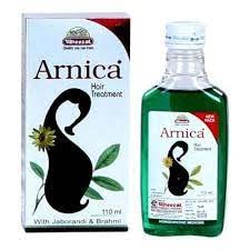 Arnica Hair Treatment Oil & Scalp Shampoo Combo - 110ml Oil + 100ml Shampoo for Hair Growth & Scalp Care | Natural Hair Repair & Nourishment | Perfect for Dry, Damaged Hair & Dandruff Relief