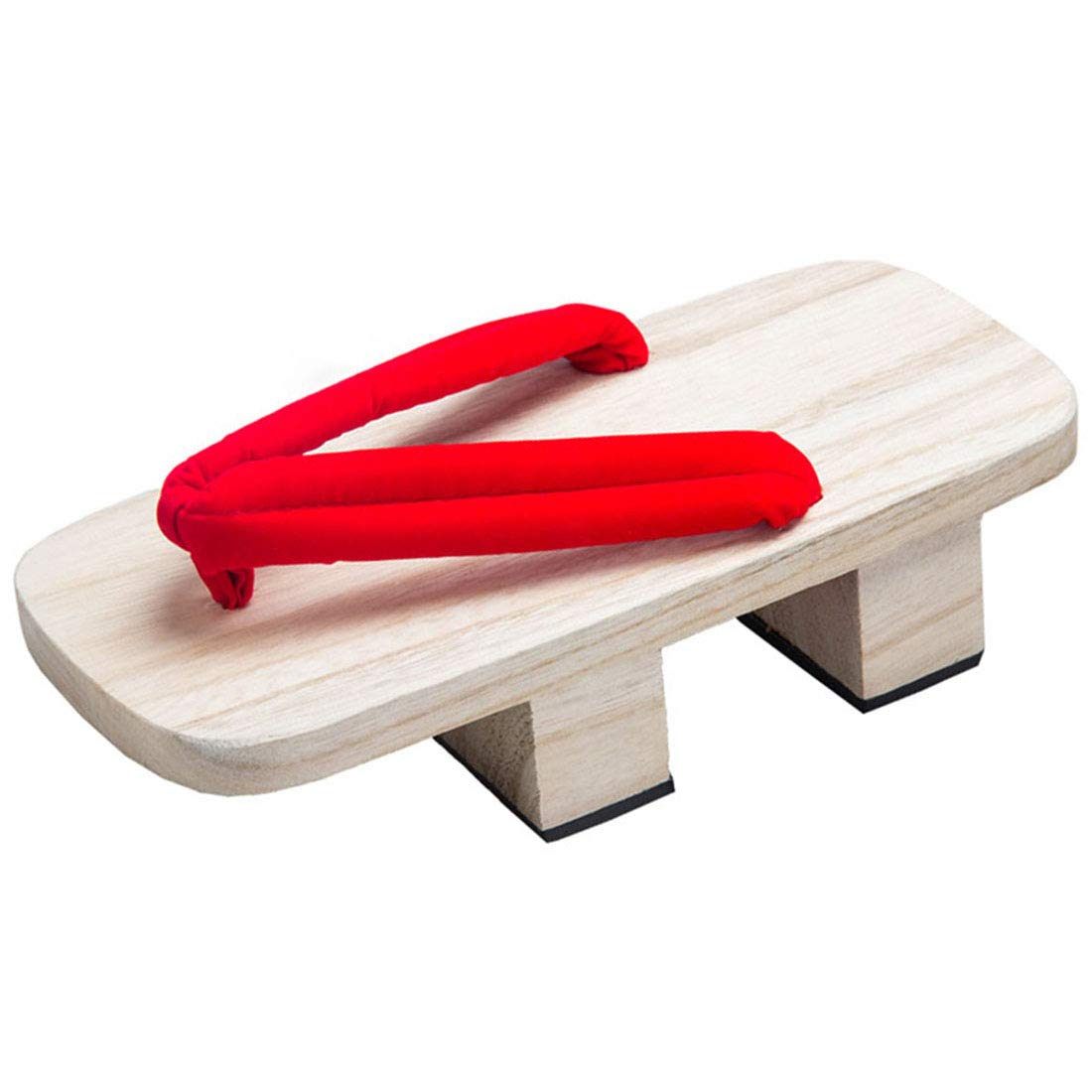 Jiyaru Men's Wooden Geta Sandals - Traditional Japanese Two-Tooth Clogs & Flip Flops - Comfortable High Heel Slippers for Summer, Beach, and Casual Wear