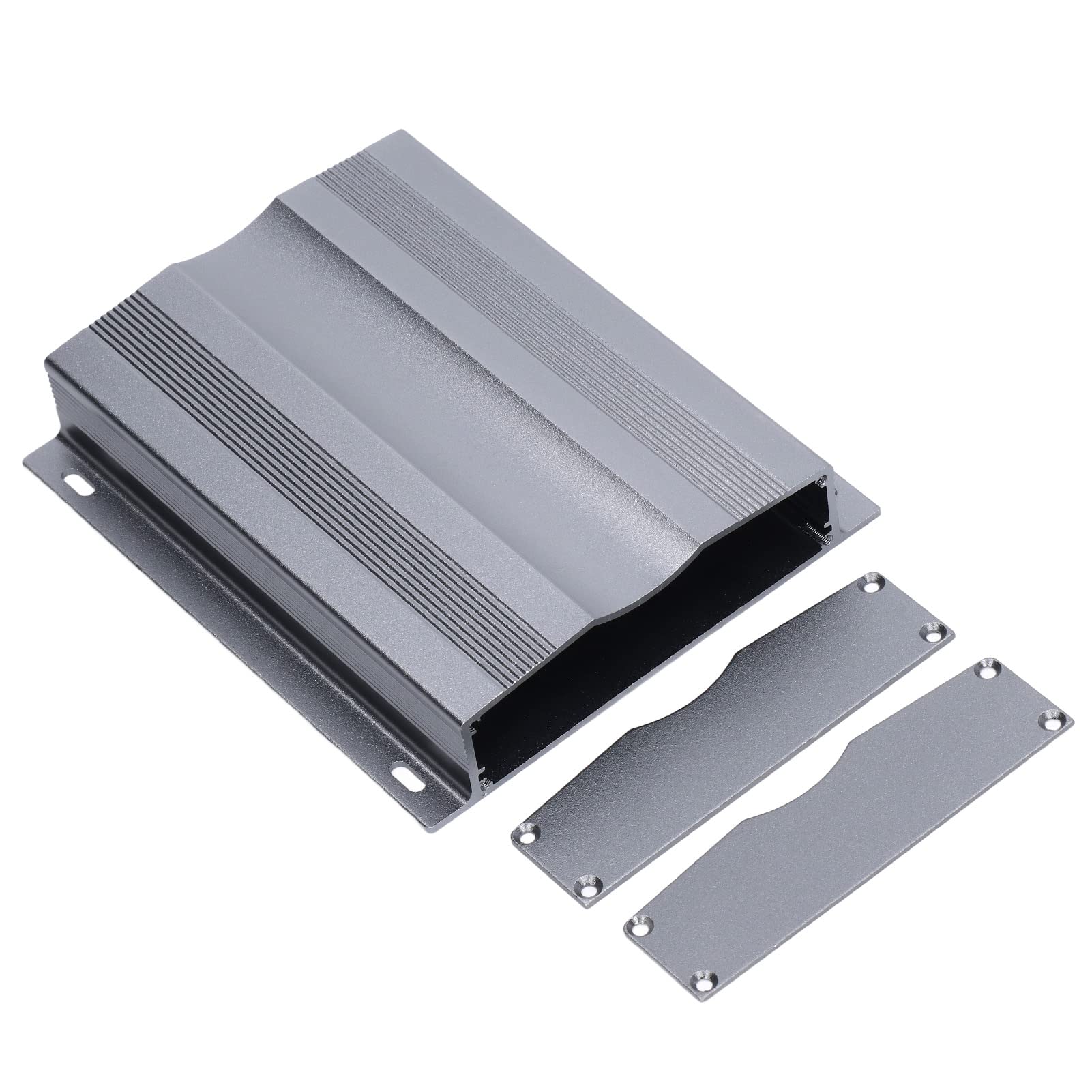 Aluminum Alloy Electrical Enclosure Box with Heat Dissipation for Circuit Board, GPS, Decoder & Power Amplifier - Durable Metal Case with Screws for Electronics Protection & DIY Projects