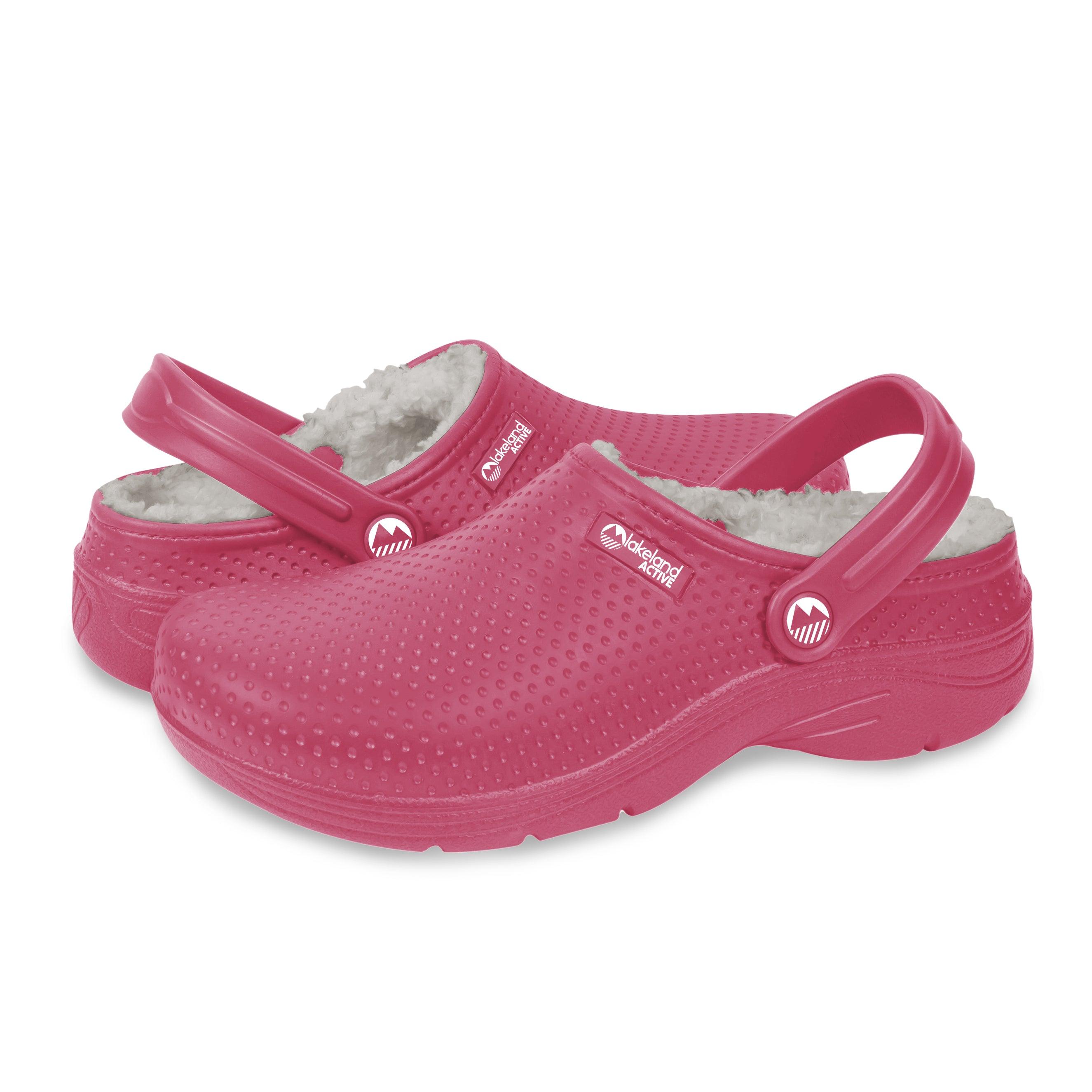 Women's Warm Fleece-Lined Clogs - Slip-Resistant Indoor/Outdoor House Shoes for Winter Comfort at Home & Garden