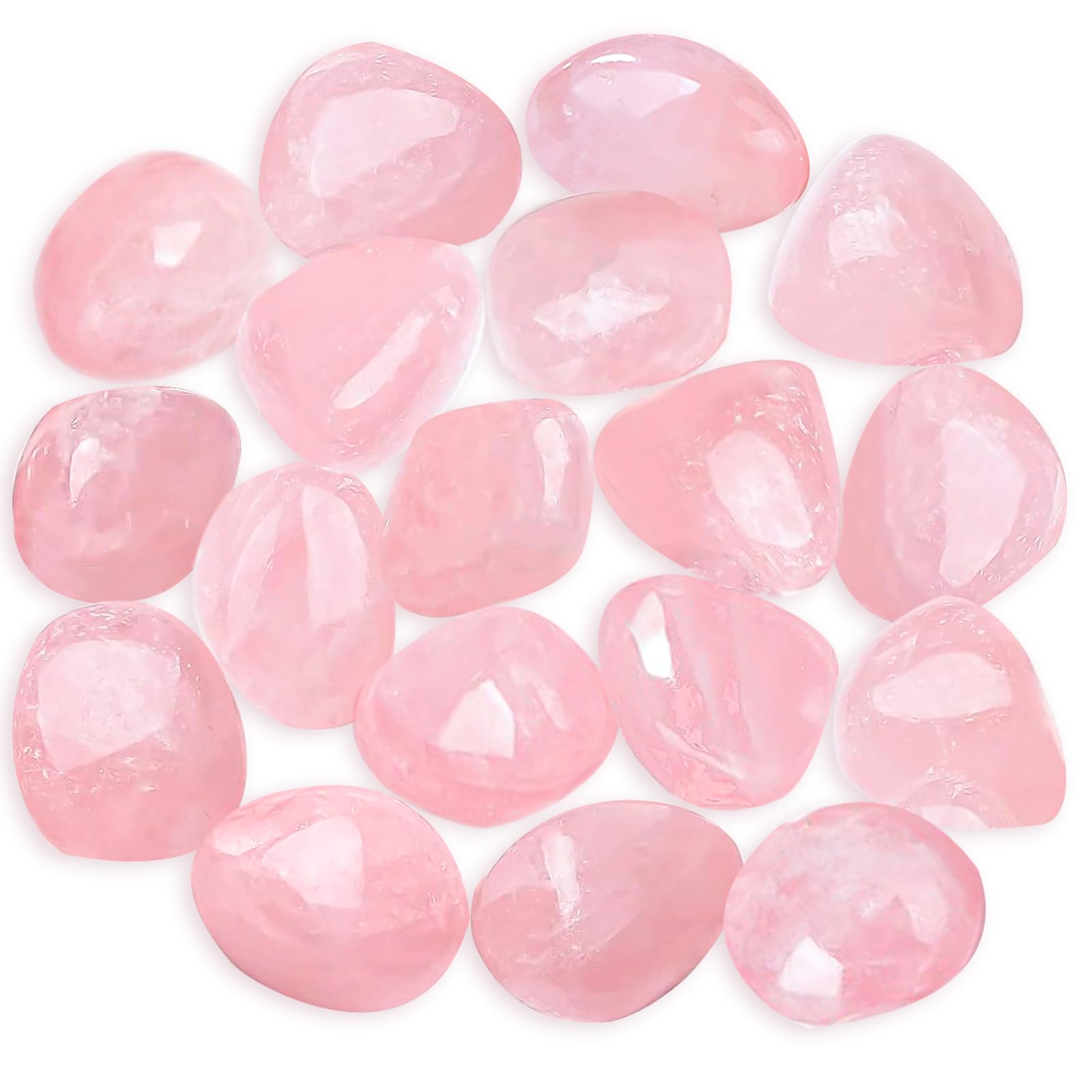 Natural Rose Quartz Stones 2-3cm Raw Pink Quartz Crystals for Anxiety Relief & Stress Reduction - Healing Crystal for Meditation, Reiki, Home Decor & Jewelry Making (Random Quantity)