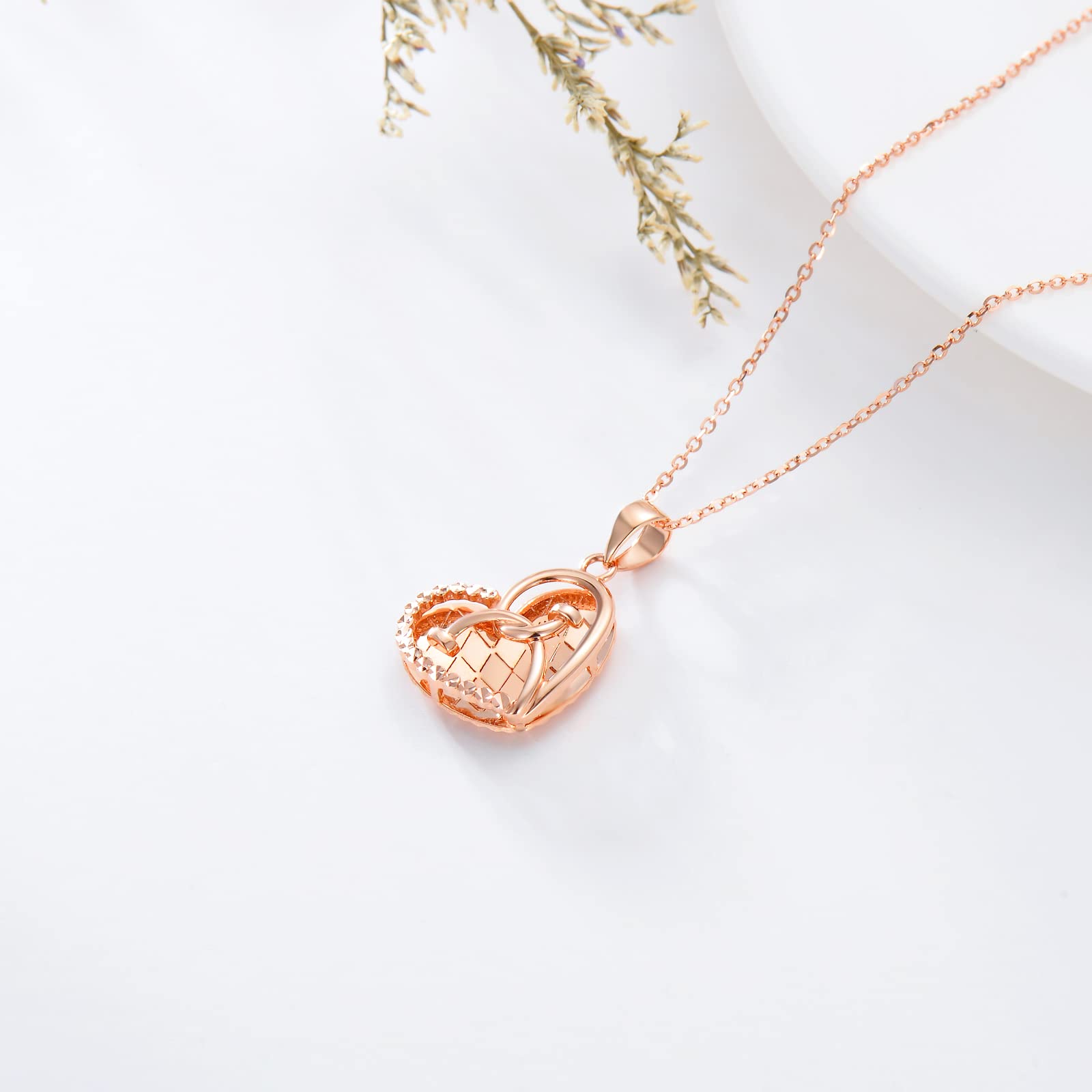SISGEM 18k Rose Gold Stethoscope Heart Pendant Necklace for Women - Nurse Appreciation Gift, 16-18 Inch Adjustable Gold Chain - Perfect for Nurses Week, Graduation, Birthday & Medical Professionals