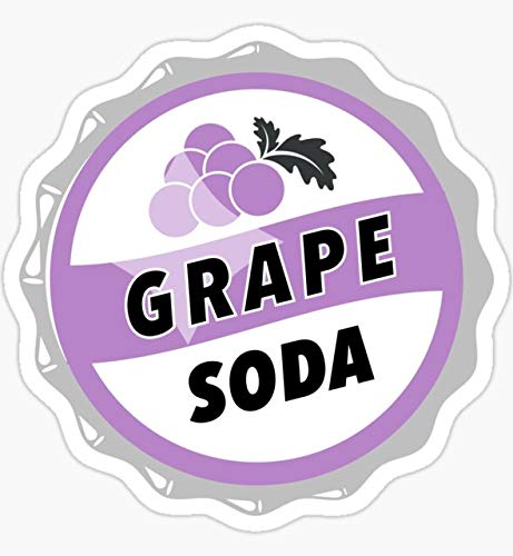 Grape Soda UP Bottle Cap Sticker - Vintage Soda Pop Design - Waterproof Vinyl Decal for Laptops, Water Bottles & DIY Crafts