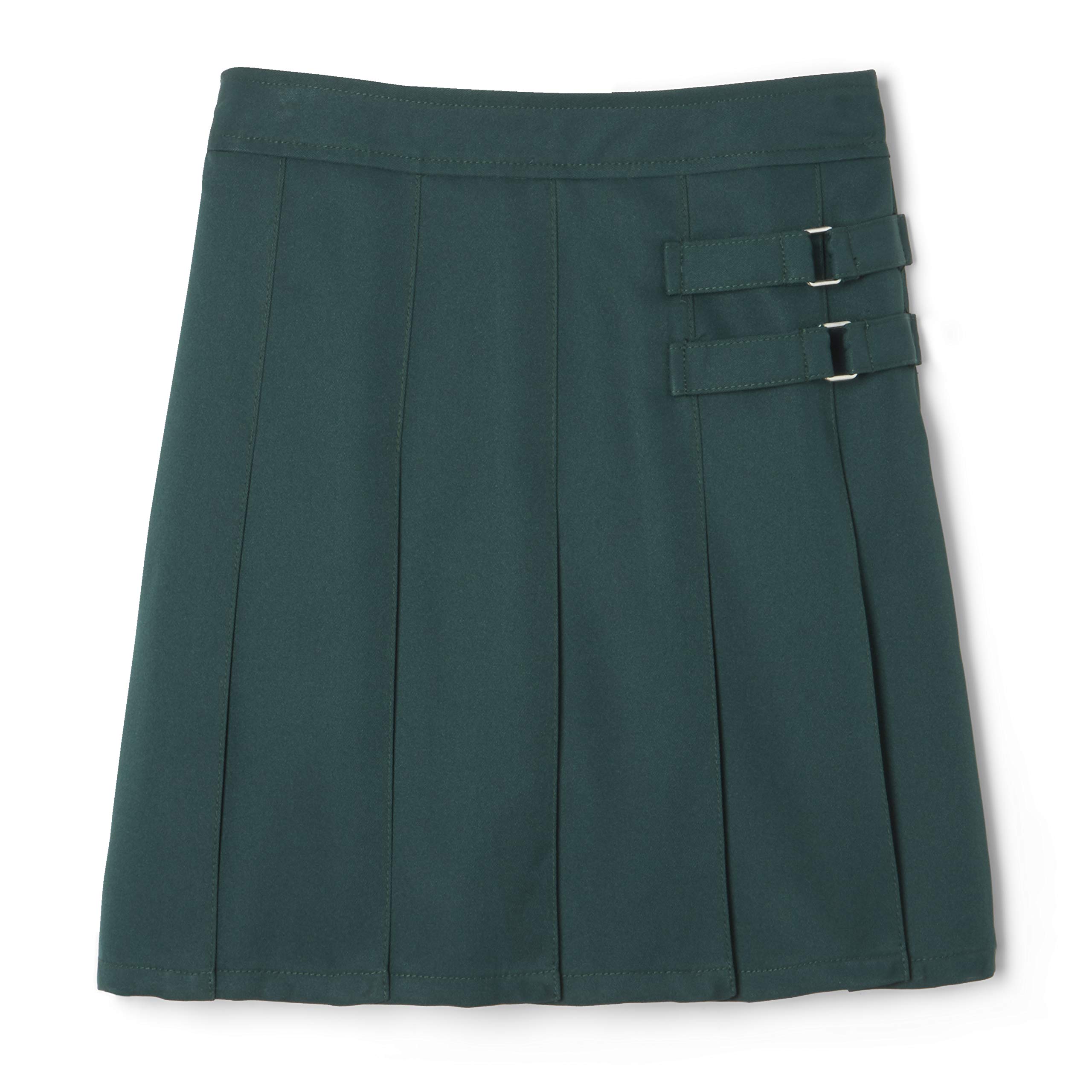French Toast Girls' Adjustable Waist Pleated-Front Two-Tab Scooter Skirt - Perfect for School, Playdates & Casual Outfits
