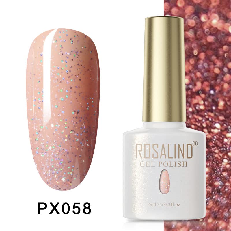 BELLE GAGA™ Rosalind 6ml UV LED Nail Gel Polish - Soak Off Salon Gel for Nail Art, Long Lasting & Chip Resistant (PX58) - Perfect for Manicures, Pedicures & Nail Extensions