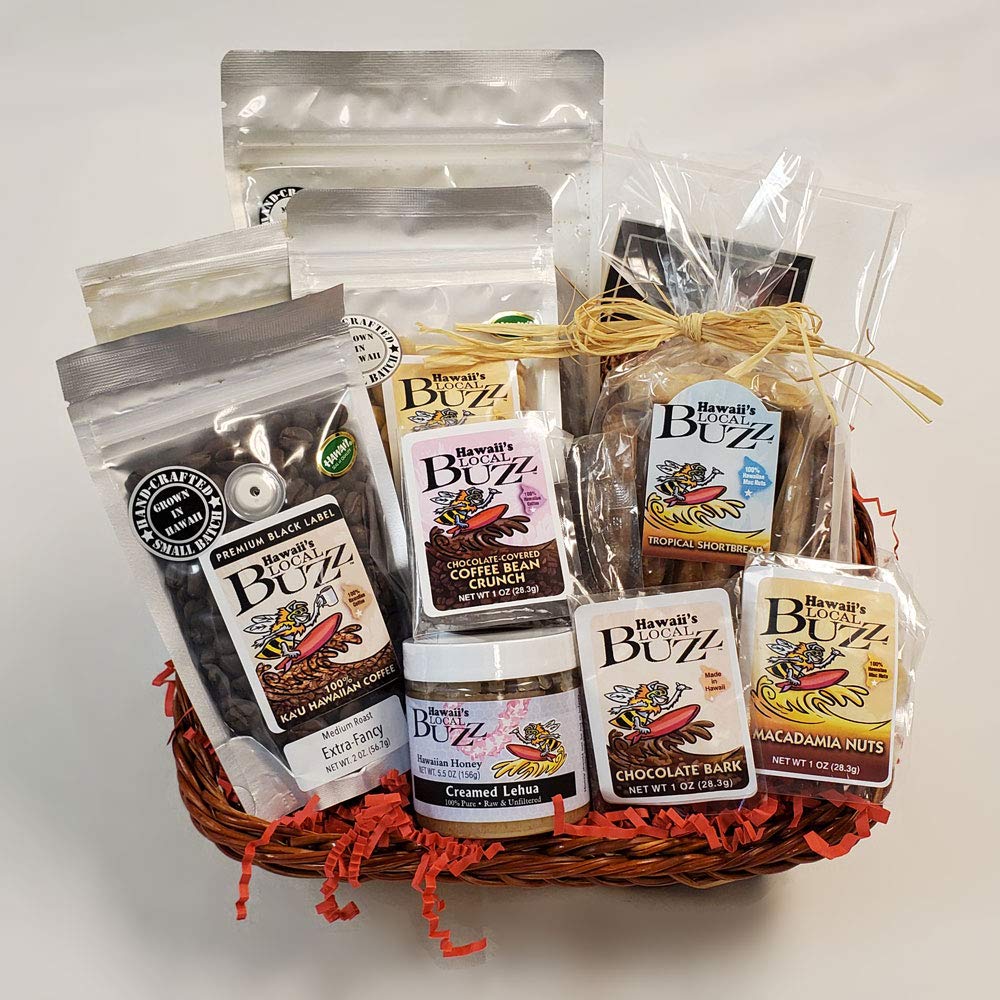 Premium Mahalo Gift Basket - Authentic Hawaiian Snacks & Treats | Perfect for Holidays, Birthdays & Corporate Gifts | Hawaii's Local Buzz