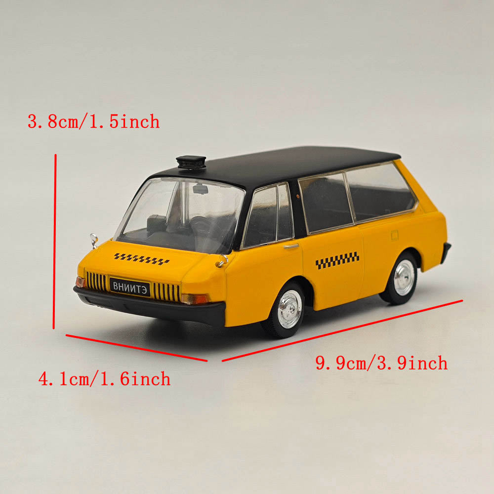 1/43 Scale DeAgostini Russian Concept Taxi Cab USSR Van Alloy Model Car - Collectible Die-Cast Vehicle for Display, Gifts & Soviet Era Enthusiasts - Perfect for Home Decor, Office Display & Car Collections