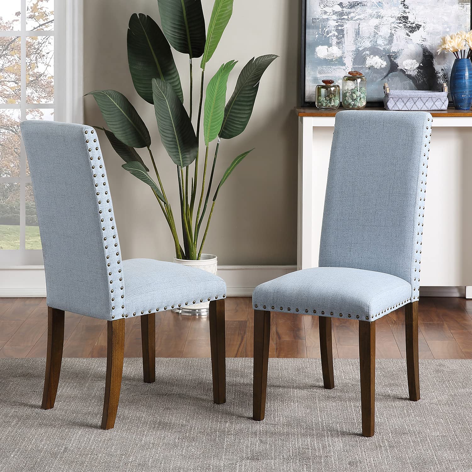 Luxury Solid Wood Tufted Dining Chairs - Aristocratic Style Elegant Dining Room Set for Formal Dining, Wedding Banquets & Home Decor