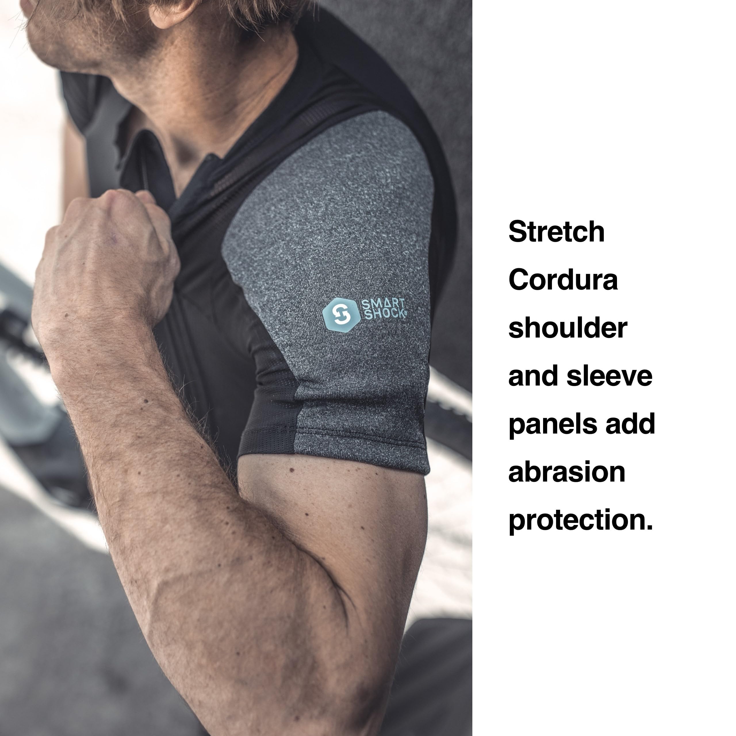 TARKA 100% Breathable Short Sleeve Motorcycle Undershirt with Smartshock Technology - Performance Base Layer for Bike Riding, Dirt Bike, Mountain Bike & Motocross - Black, Medium - Ideal for Adventure Sports & Off-Road Cycling