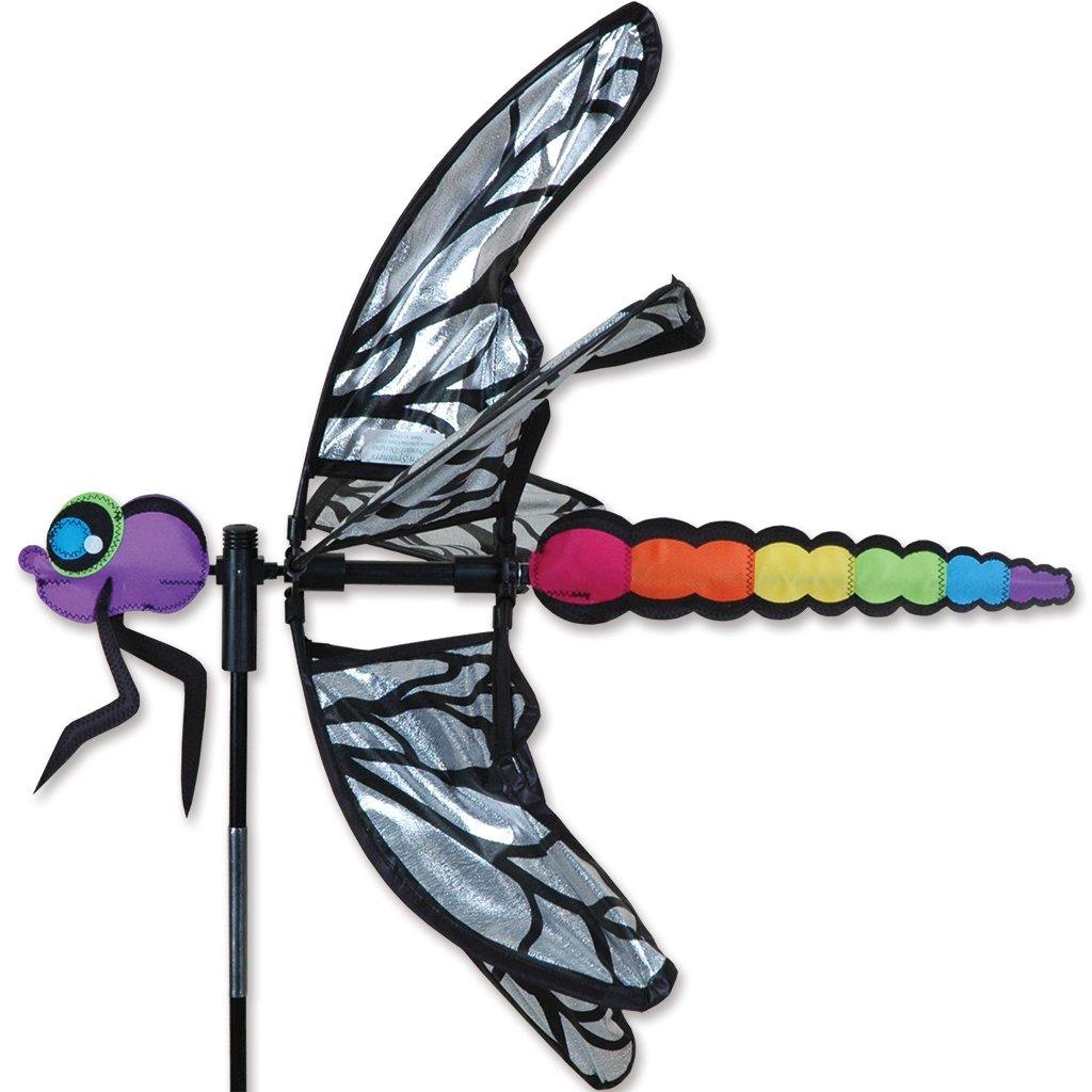 Dragonfly 22 Inch Wind Spinner - Colorful Outdoor Garden Decor for Yard, Patio & Lawn - Perfect for Relaxing Breezy Days