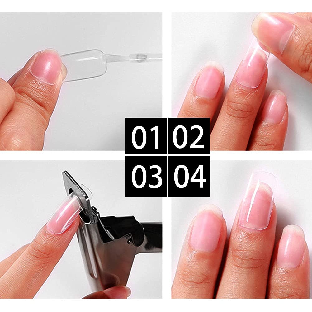 AISHU Acrylic False Nail Clippers - Professional Rainbow Nail Tip Cutter for Acrylic Nails, Manicure Tool for Salon & Home Nail Art | Perfect for DIY Nail Extensions & French Tips
