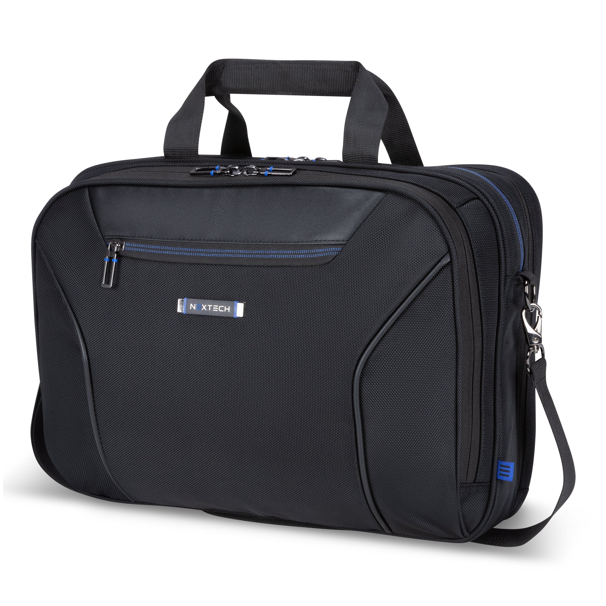 Premium Nextech Business Briefcase - Professional Laptop Bag for Men & Women - Durable Leather Office Briefcase for Work, Travel & Meetings - Ideal for Business Professionals & Commuters