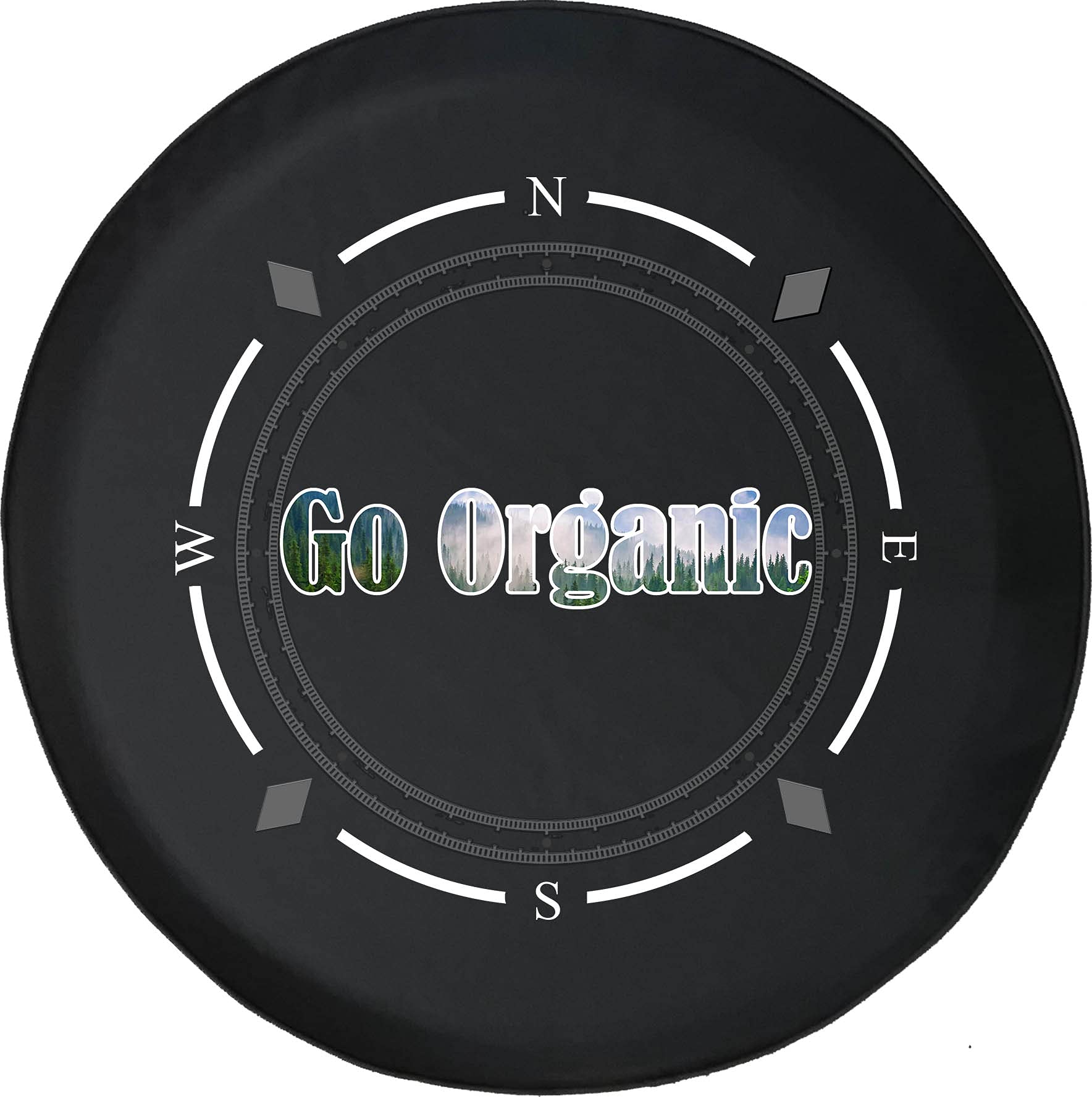 Premium American Unlimited Spare Tire Cover with Compass Design - Eco-Friendly SUV, Trailer & RV Wheel Accessories for Outdoor Adventures & Road Trips