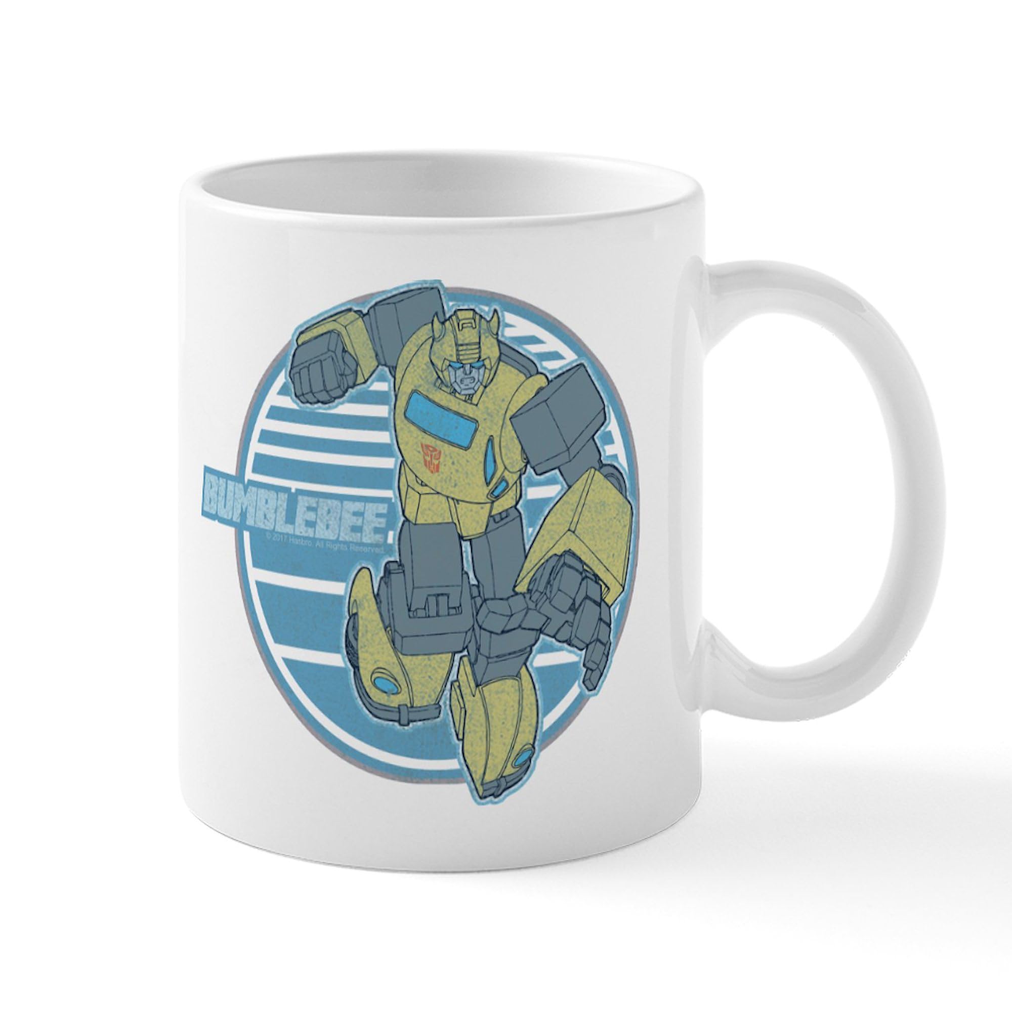 Bumblebee Coffee Mug 11 oz (325 ml) - Ceramic Tea Cup with Handle - Perfect for Hot Drinks, Office Use, and Gift Giving