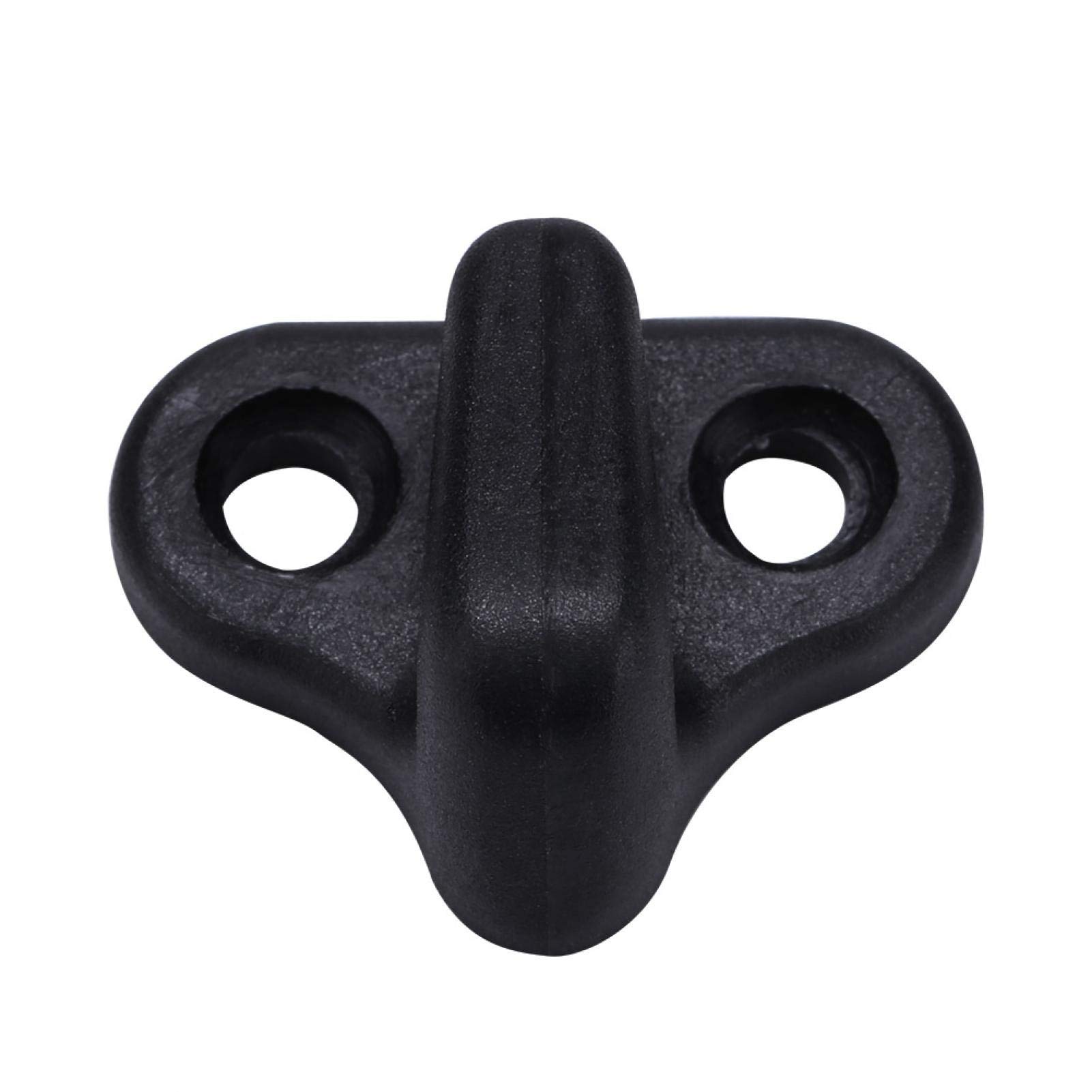 Yosoo Kayak Accessories - Black Kayak Lashing Hooks with Flat-Head Screws | Replacement Parts for Kayak | Perfect for Securing Gear & Equipment While Kayaking, Fishing or Water Sports