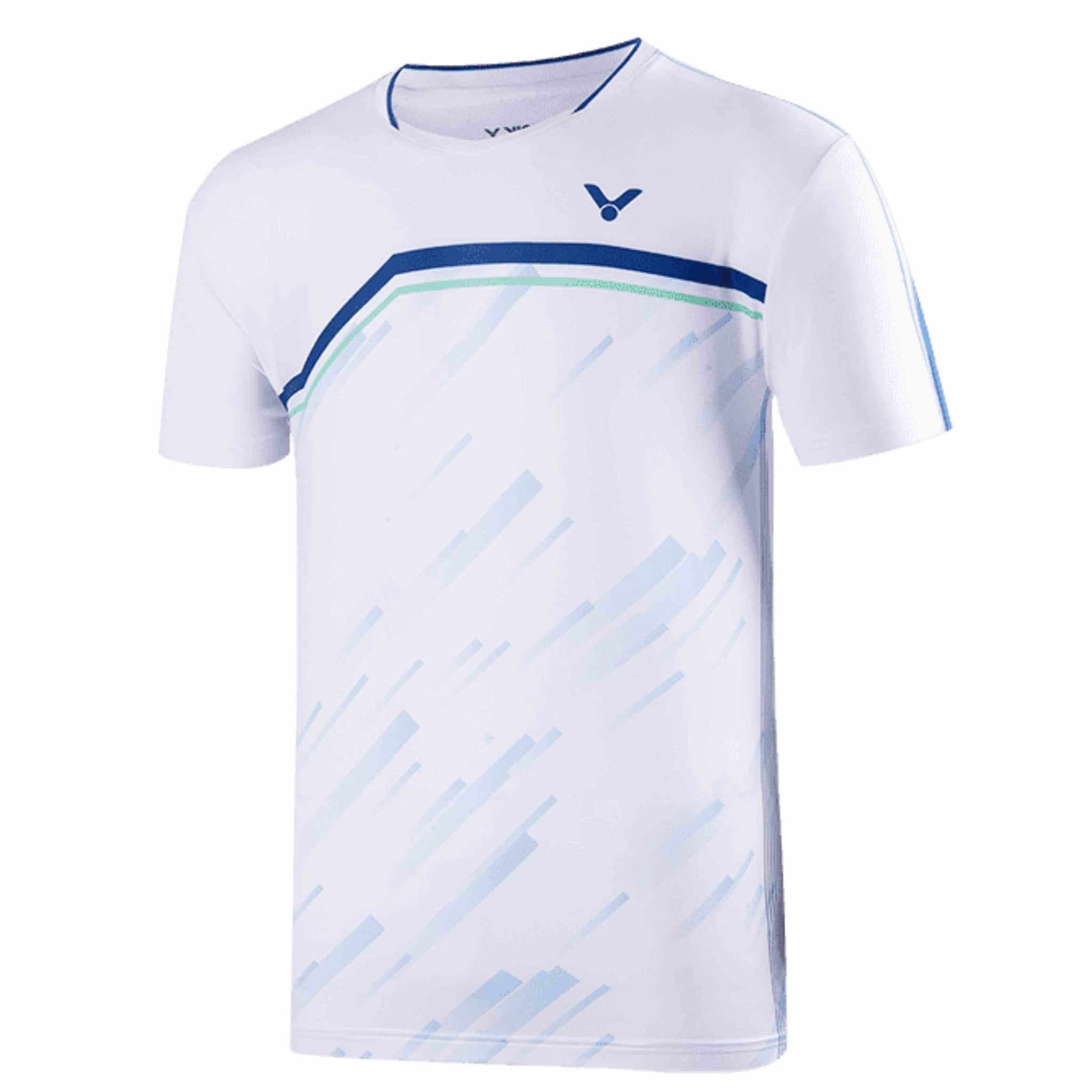 Victor T 30002A Men's Badminton Shirt - Breathable Quick-Dry Sports Tee for Badminton, Tennis & Running - Lightweight Performance Athletic Top for Men