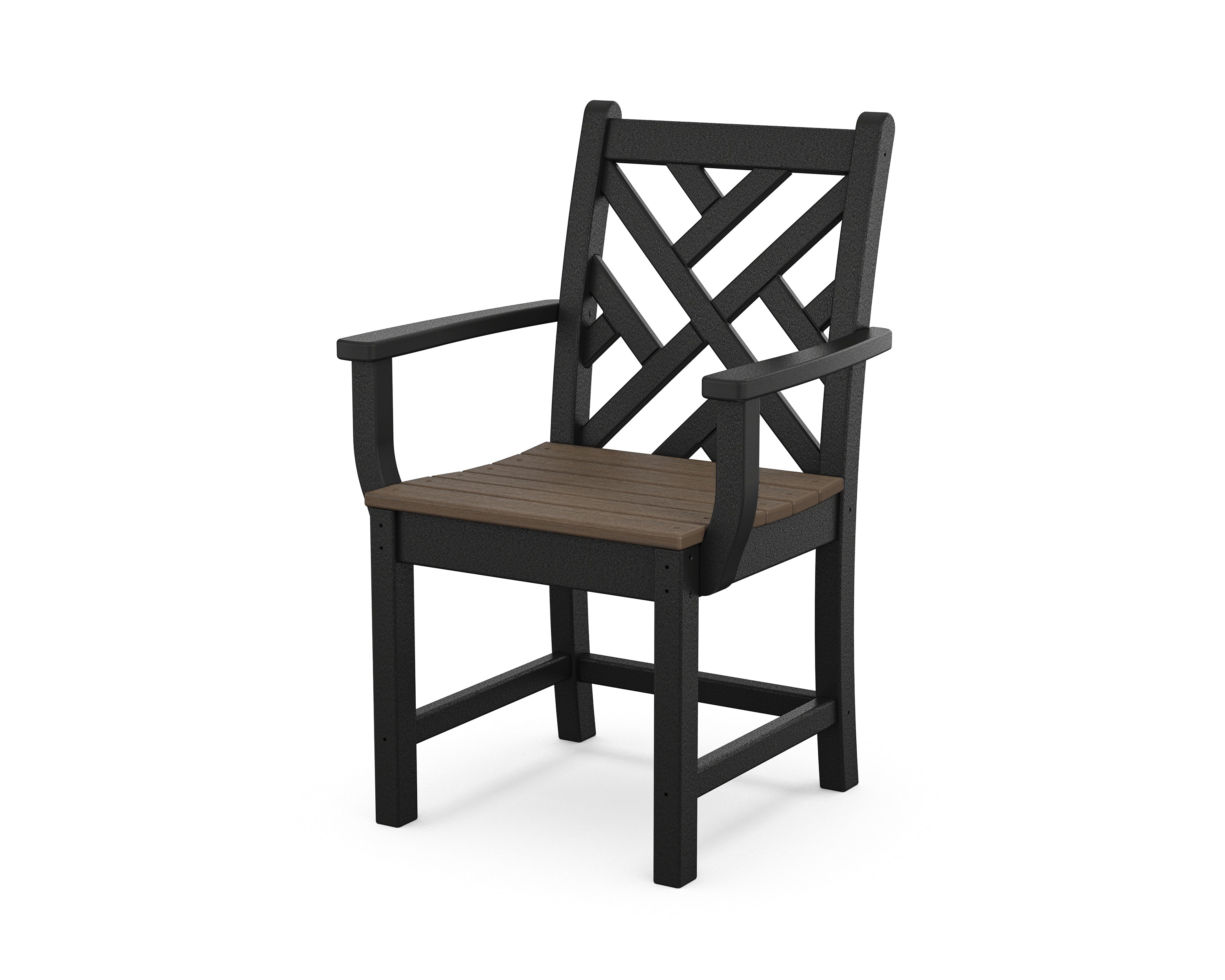 POLYWOOD Chippendale Dining Arm Chair - Weather-Resistant Outdoor Patio Furniture - Perfect for Garden, Deck, and Poolside Seating
