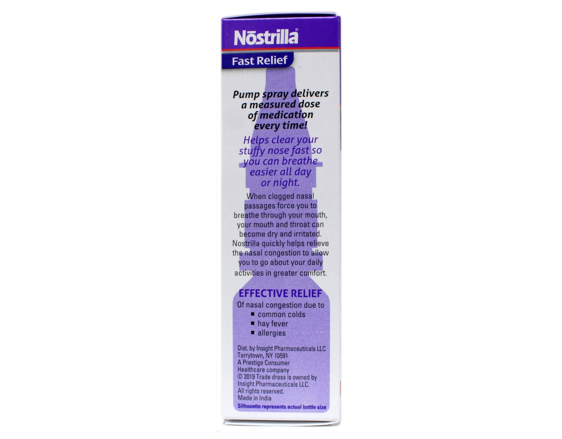 Nostrilla Nasal Spray Value Pack of 24 - Fast-Acting Nasal Congestion Relief for Allergies & Colds - Perfect for Travel, Home & Office Use