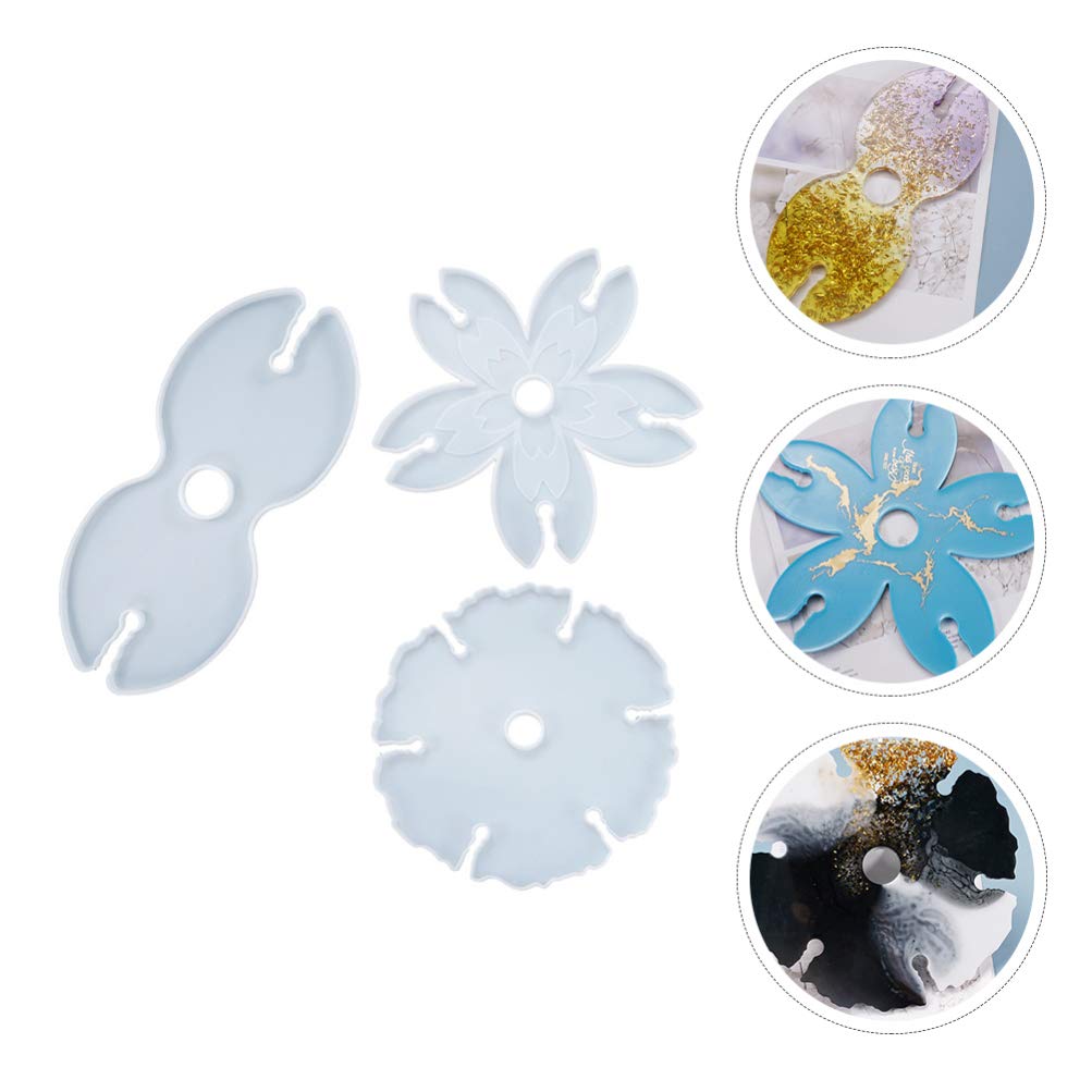 3pcs Wine Rack Resin Molds - DIY Epoxy Silicone Casting Molds for Wine Bottle & Glass Holder - Perfect for Home Bar, Kitchen Decor, and Gift Making