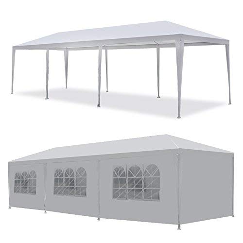 10' x 30' Waterproof Party Tent Gazebo with Removable Sidewalls - Outdoor Canopy for Weddings, Events & Backyard Gatherings | Weather-Resistant Shelter for Parties, Camping & Picnics