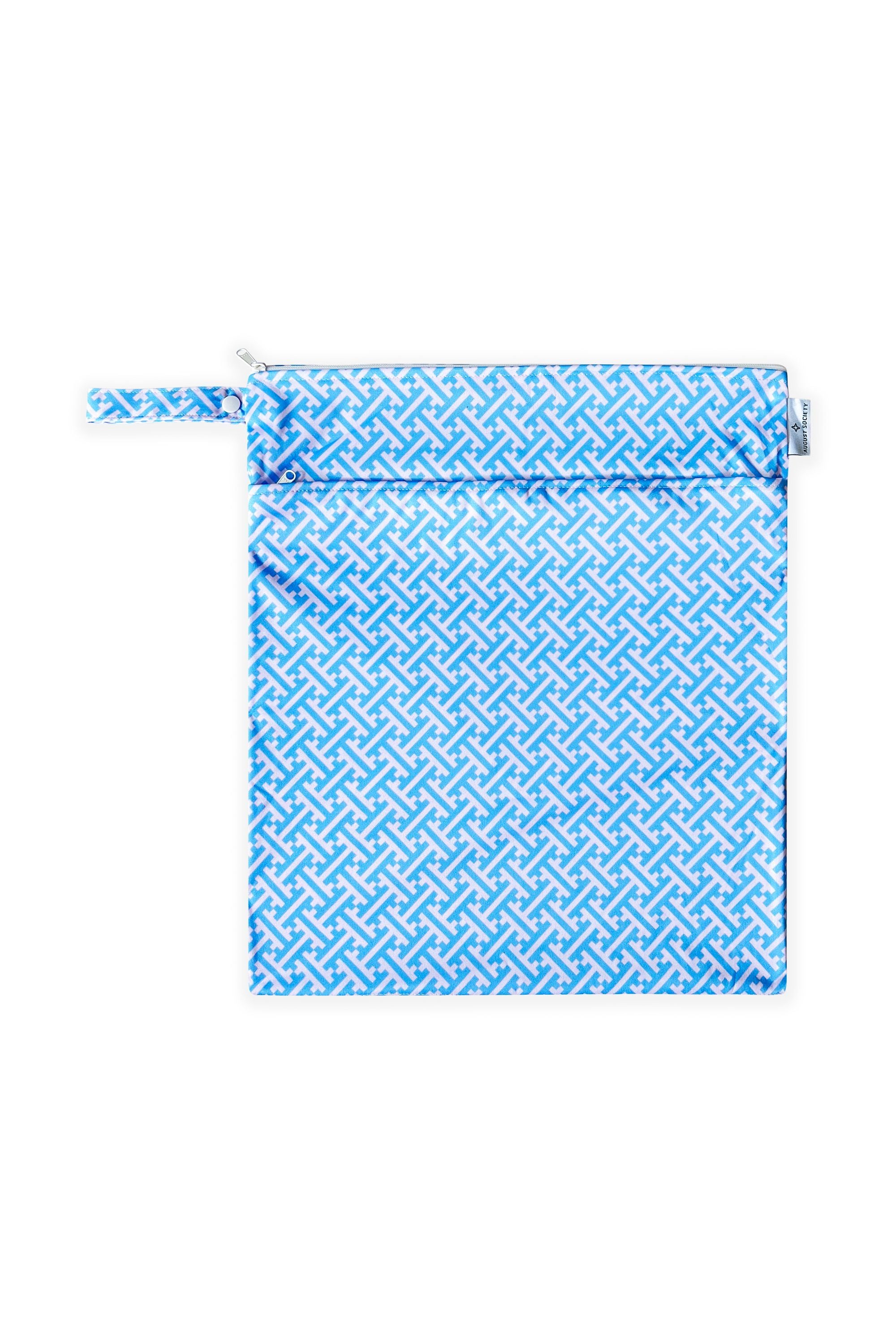 Large Wet Bag for Swimsuits & Diapers - Waterproof Reusable Storage Pouch for Pool, Beach & Travel - 3 Pack (Black/Blue/Gray)