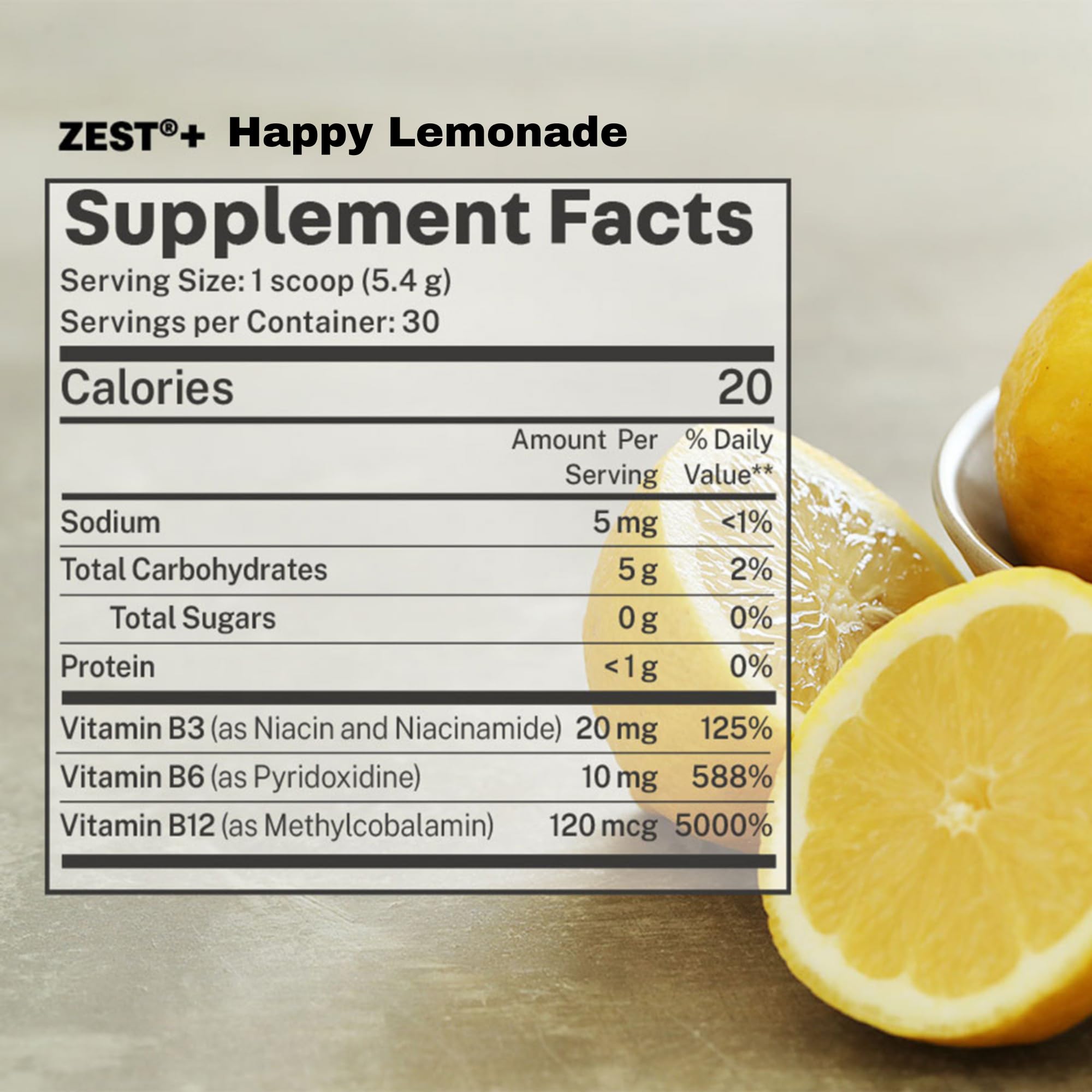 The Happy Co. Zest Happy Lemonade & XanthoMax Happy Caps | 30 Servings | Vegan Magnesium & Turmeric Supplement | Hydrating Happy Drink & Water Enhancer with Vitamin C | Sugar Free | Boost Energy & Hydration for Workouts, Travel & Daily Wellness