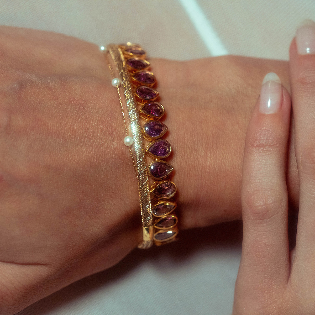 14K Gold Bezel Set Birthstone Tennis Bracelet - Personalized Gift for Women, Mom, Wife | Perfect for Anniversaries, Birthdays, Valentine's Day