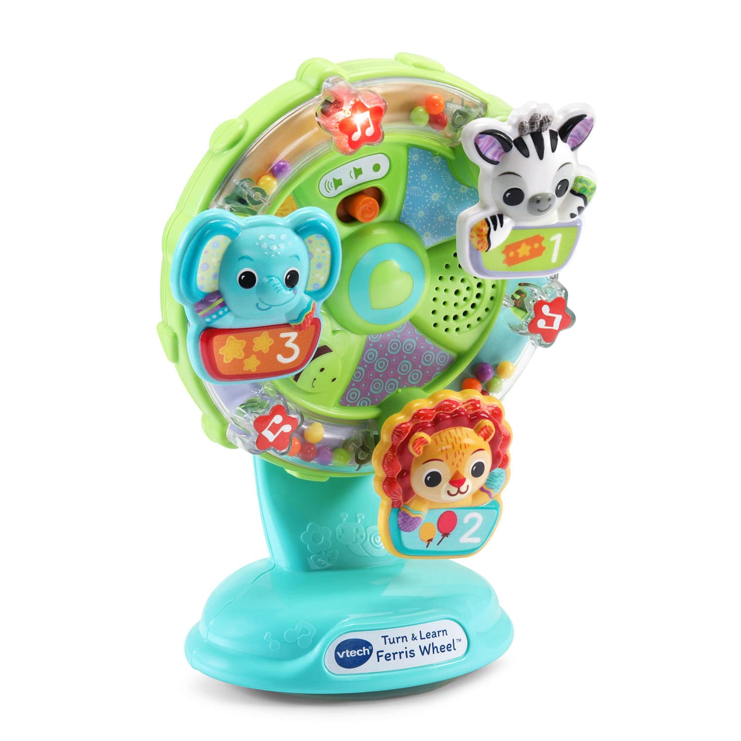 VTech Turn and Learn Ferris Wheel - Interactive Baby Toy with Lights, Sounds & Learning Activities for Toddlers 6-36 Months - Perfect for Early Education & Playtime Fun