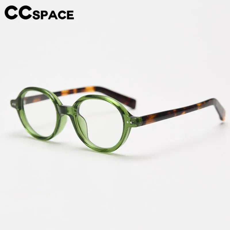 CCspace Women's Full Rim Oval TR90 Titanium Eyeglasses Frame 56970 - Lightweight & Durable Glasses for Work, Reading & Fashion