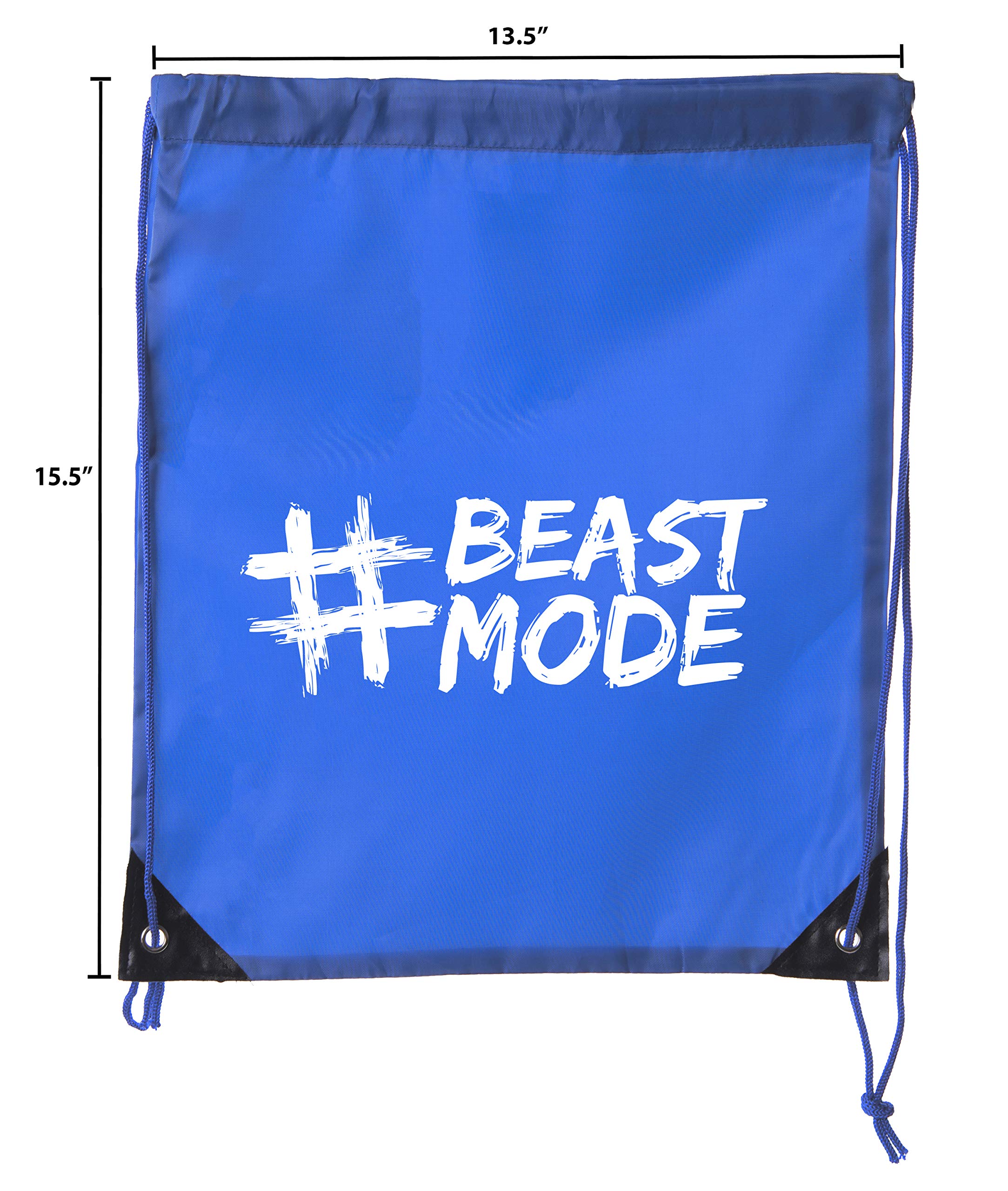 Inspirational Gym Quote Drawstring Backpacks - Motivational Workout Bags for Fitness & Running - Perfect for Gym, Yoga & Sports Enthusiasts