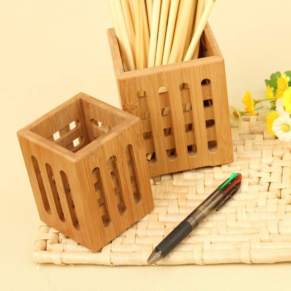 Bamboo Utensil Organizer - Cutlery Holder for Forks, Spoons, Knives & Chopsticks | Kitchen Drawer & Countertop Storage Solution