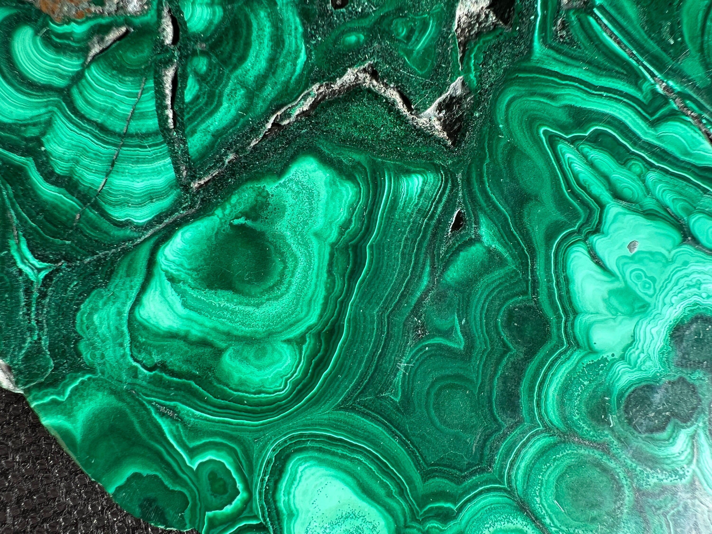 Premium MALACHITE Crystal Slab - Natural Green Malachite Stone for Jewelry Making, Unique Spiritual Gift & Home Decor (50413) - Perfect for Meditation Spaces, Healing Rooms & Luxury Interior Design