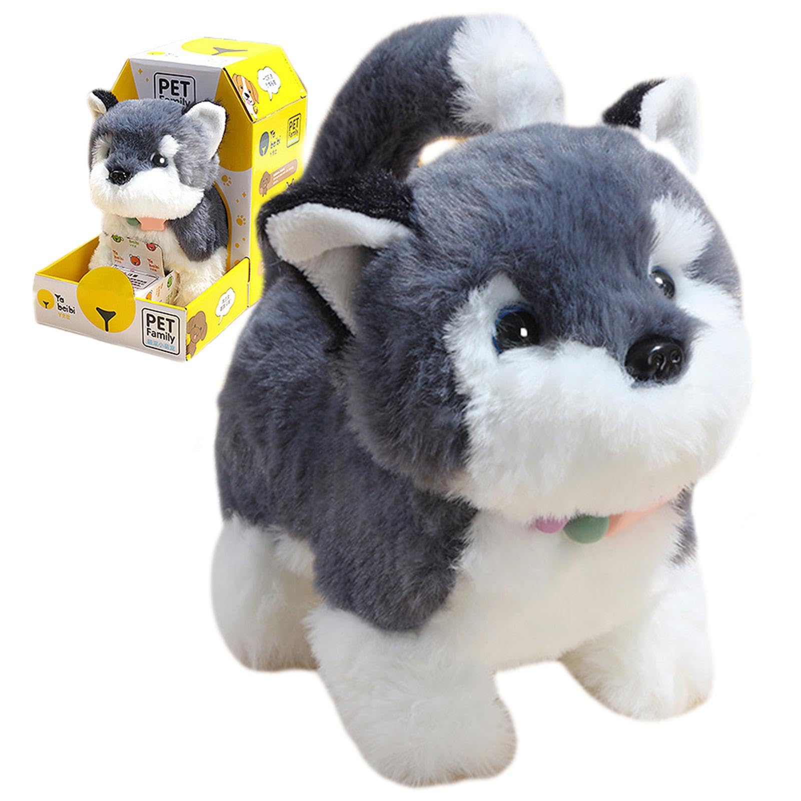 Interactive Walking Dog Toy - Electronic Realistic Puppy Pet Toy with Fun Sounds & Motion - Best Interactive Toy for Dogs & Kids - Perfect for Indoor Play, Training & Bonding Time