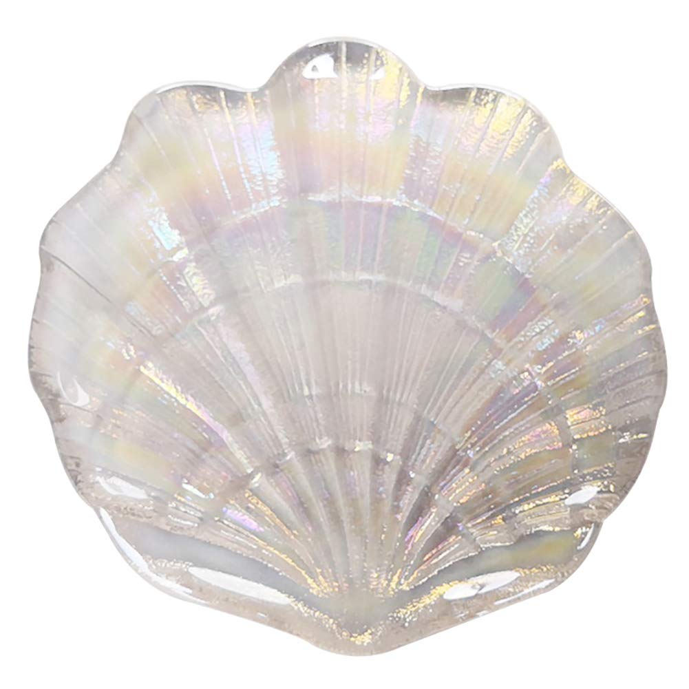 Sparkle Jewelry Dish - Iridescent Seashell Tray for Women | Bathroom & Vanity Organizer