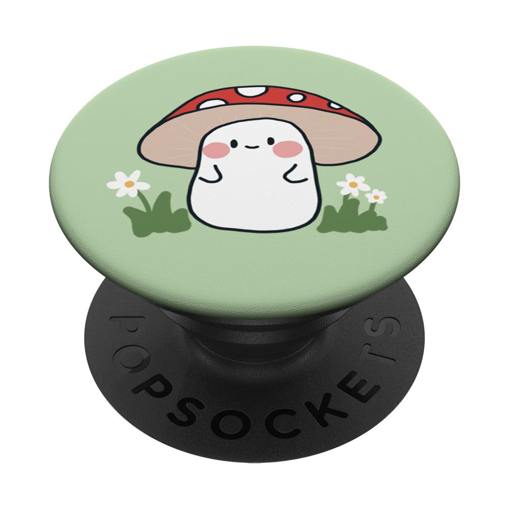 Adorable Red Toadstool Mushroom PopSockets Grip - Swappable Phone Stand & Grip for iPhone, Samsung - Perfect for Selfies, Gaming & Everyday Use