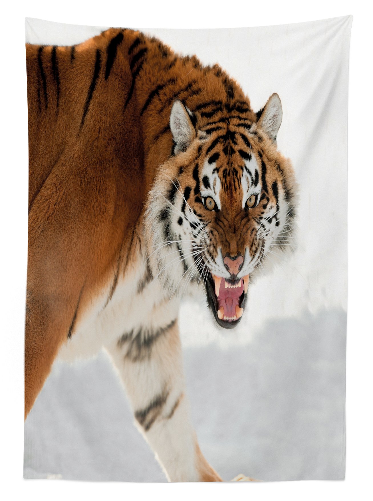 Ambesonne Tiger Print Outdoor Tablecloth - 58