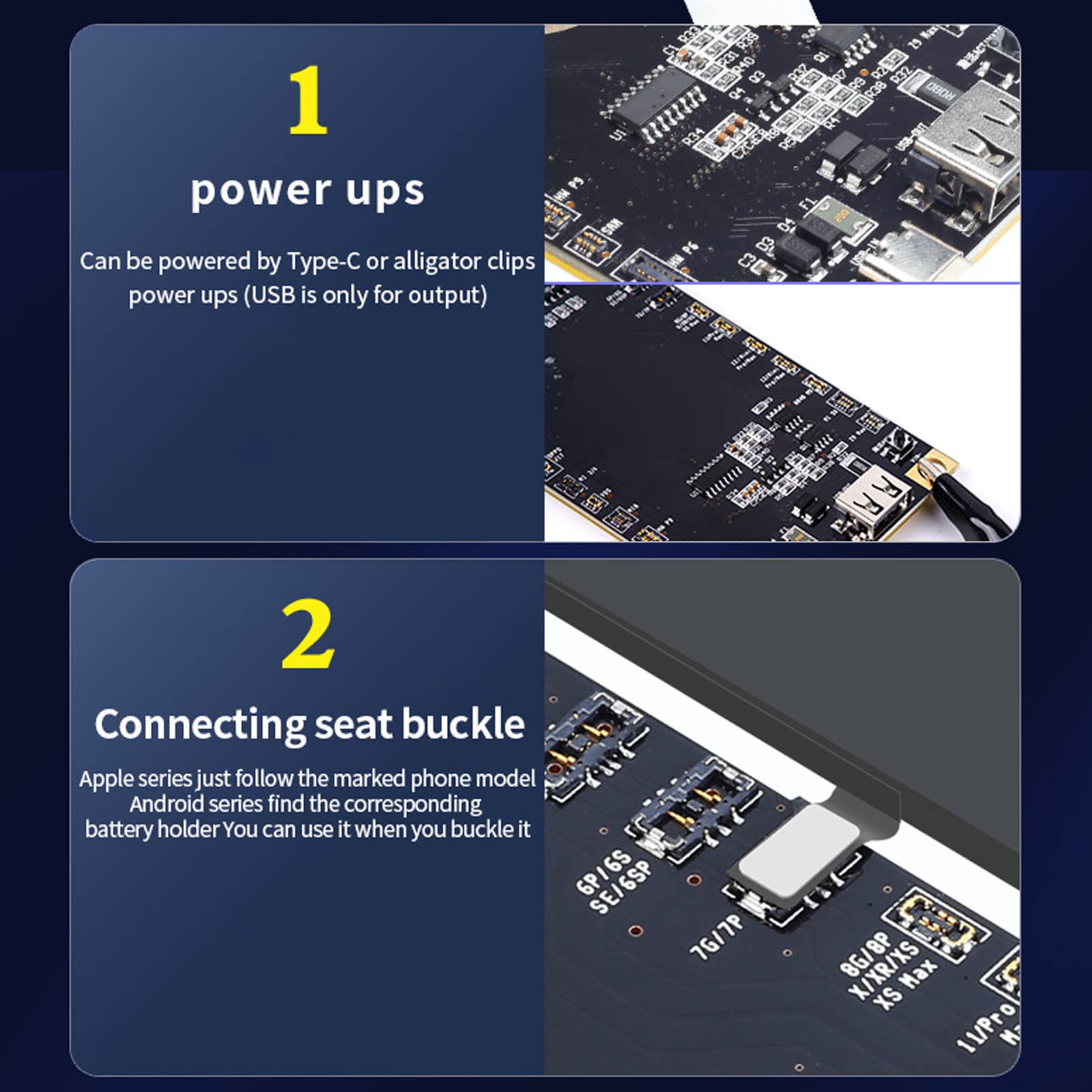 Battery Activation Board & Tester - Fast Charging Battery Charger Plate for iPhone 13 Pro 5G | iOS Device Battery Maintenance & Performance Testing