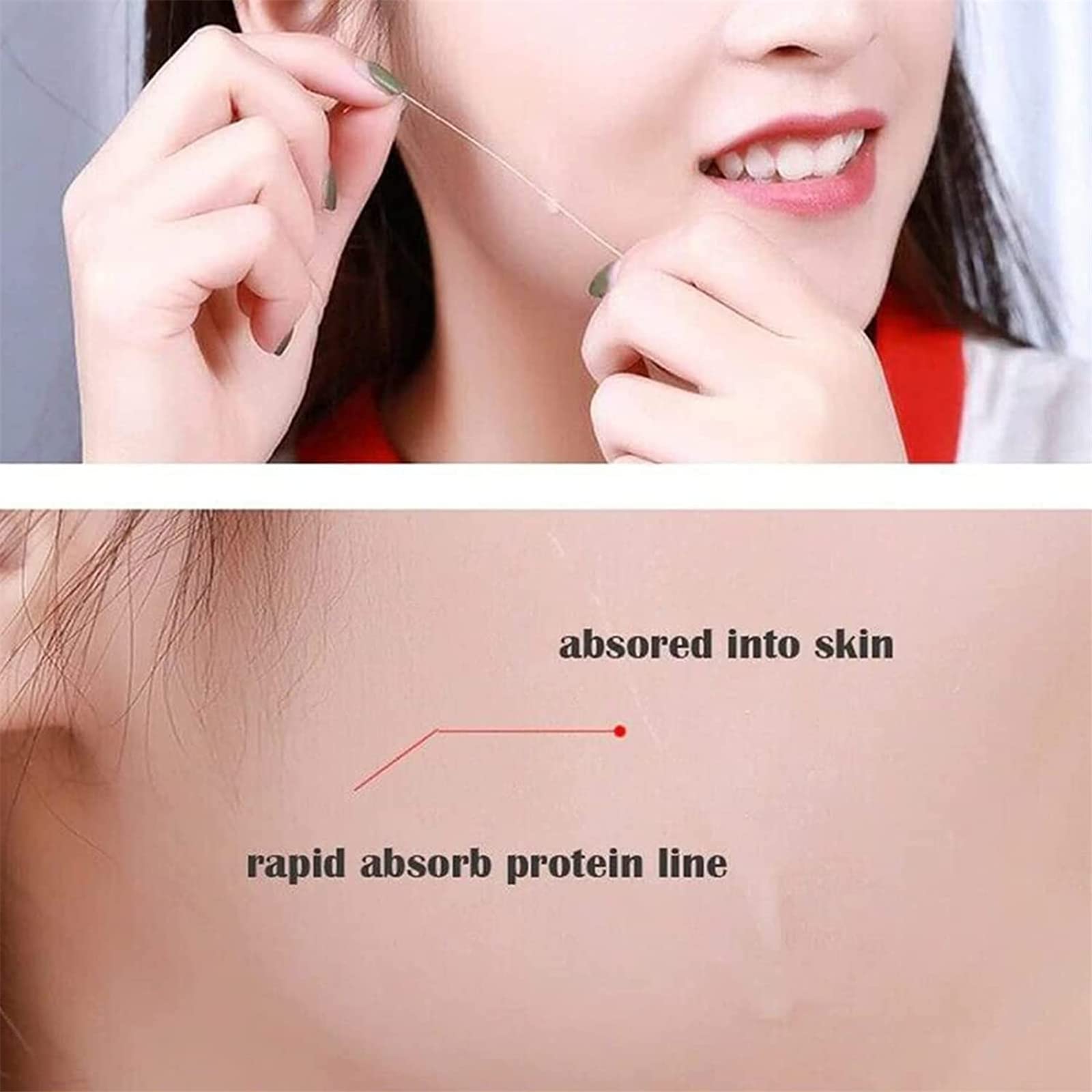 InstaLift Soluble Protein Thread Lifting Set with Nano Gold Essence - Anti-Aging Collagen Face Serum & Absorbable Silk Threads for Wrinkle Reduction (1 Set + 5 Bottles) | At-Home Facial Rejuvenation & Skin Tightening Treatment