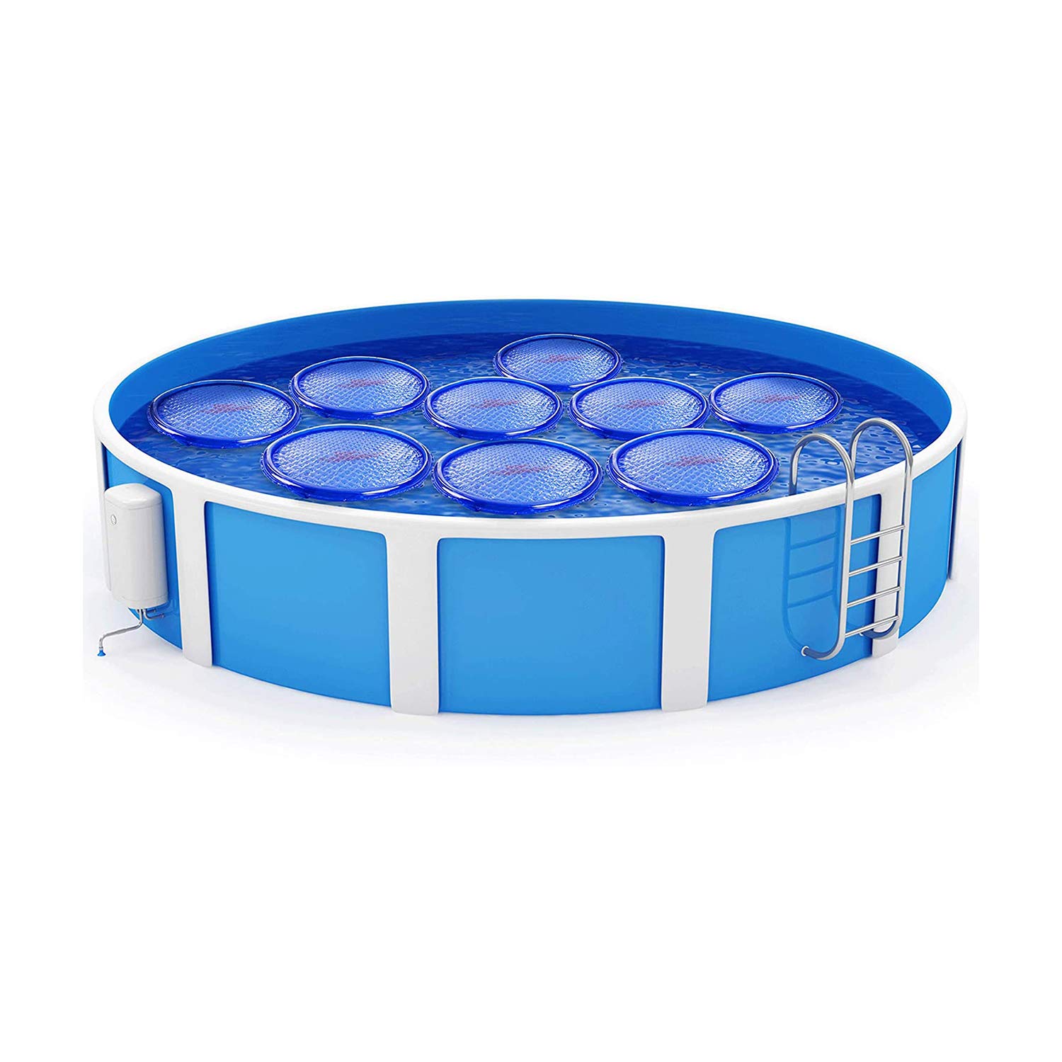 Sun Ring Water Anchor - Heavy Duty Circular Solar Cover for Pools & Spas | UV Resistant, Durable Floating Pool Cover for Year-Round Protection