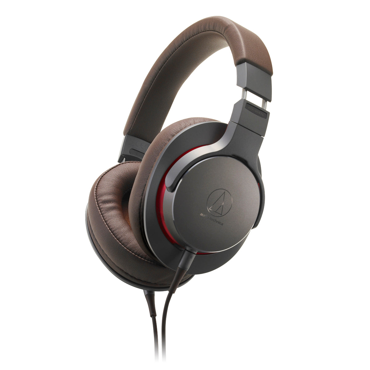 Audio Technica ATH-MSR7b High-Resolution Over-Ear Headphones with Free Strauss & Wagner SPW301 - Perfect for Studio Recording, Gaming & Travel