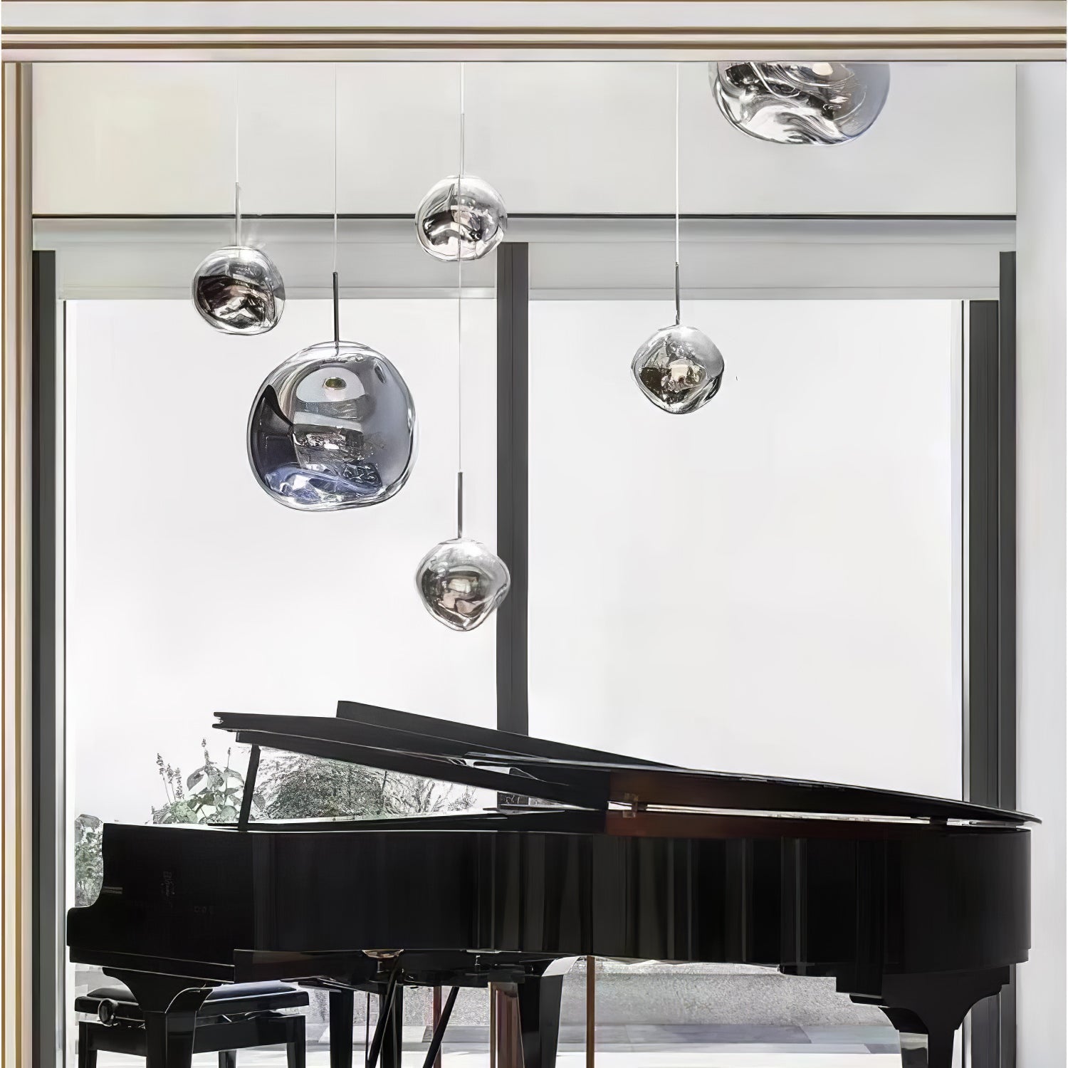 Modern Multi Lava Round Pendant Lamp - Stylish Hanging Light Fixture for Living Room, Bedroom, or Dining Room Decor