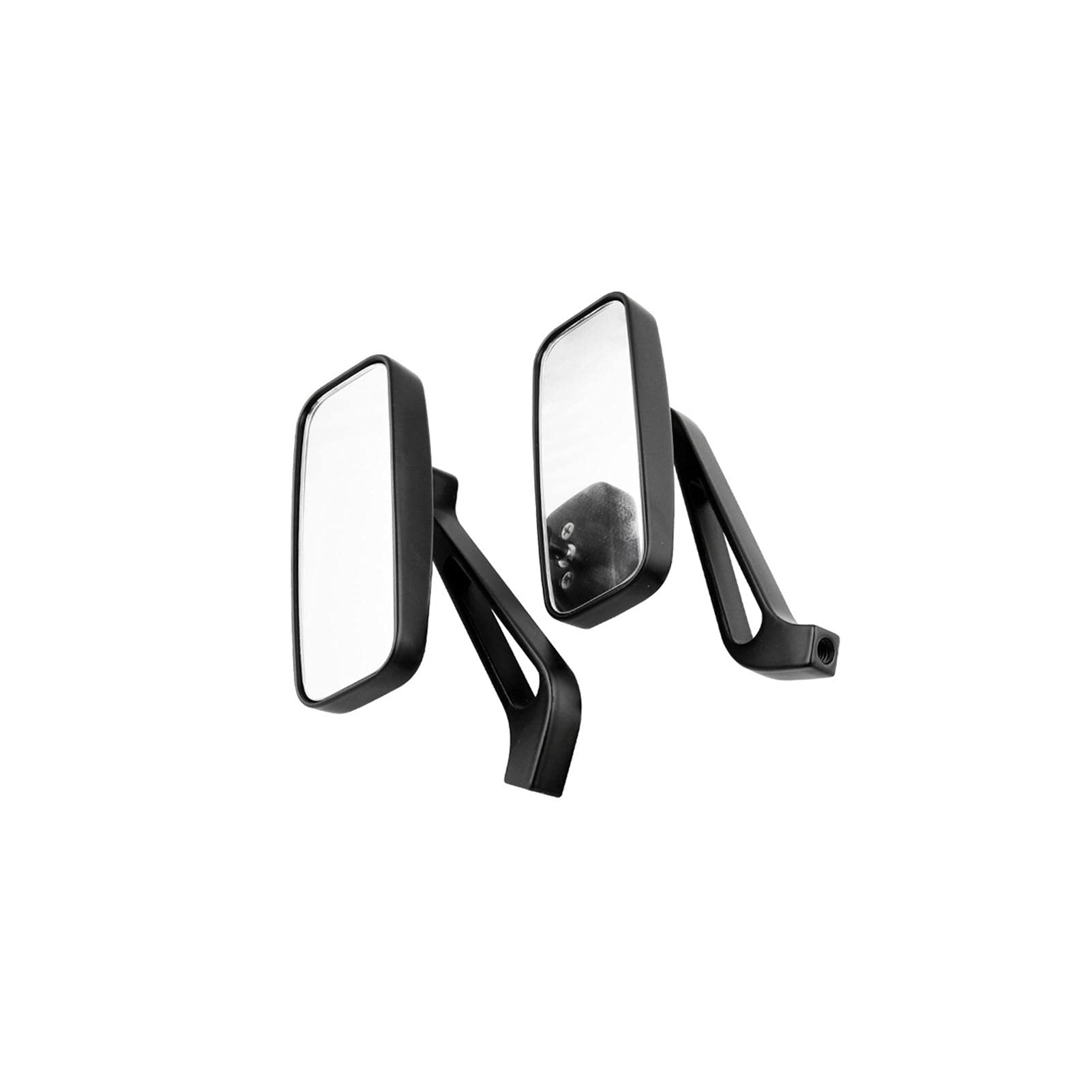 NUIOsdz 1 Pair Motorcycle Rectangle Rear View Side Mirrors - Universal Fit for Harley Davidson & Cruiser Bikes - Durable Adjustable Safety Mirrors for Road Trips & City Riding