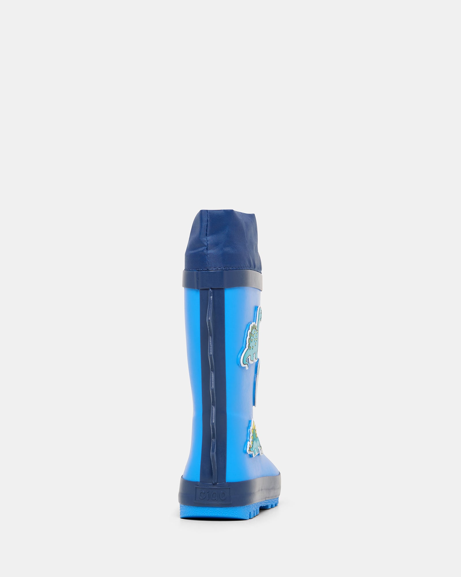 Dino Egg Gumboots for Kids - Waterproof Rain Boots in Blue/Navy - Perfect for Puddles, Outdoor Play & School