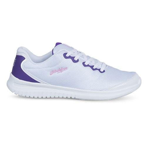 KR Strikeforce Women's Glitz White & Purple Bowling Shoes - Lightweight & Comfortable for League Play & Casual Bowling